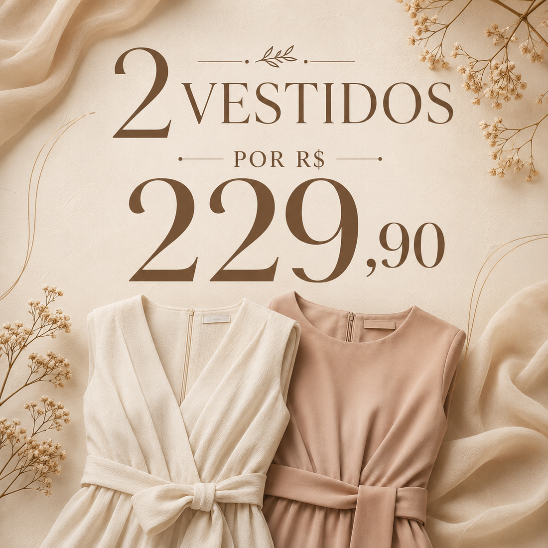 2 VESTIDOS POR R$ 229,90