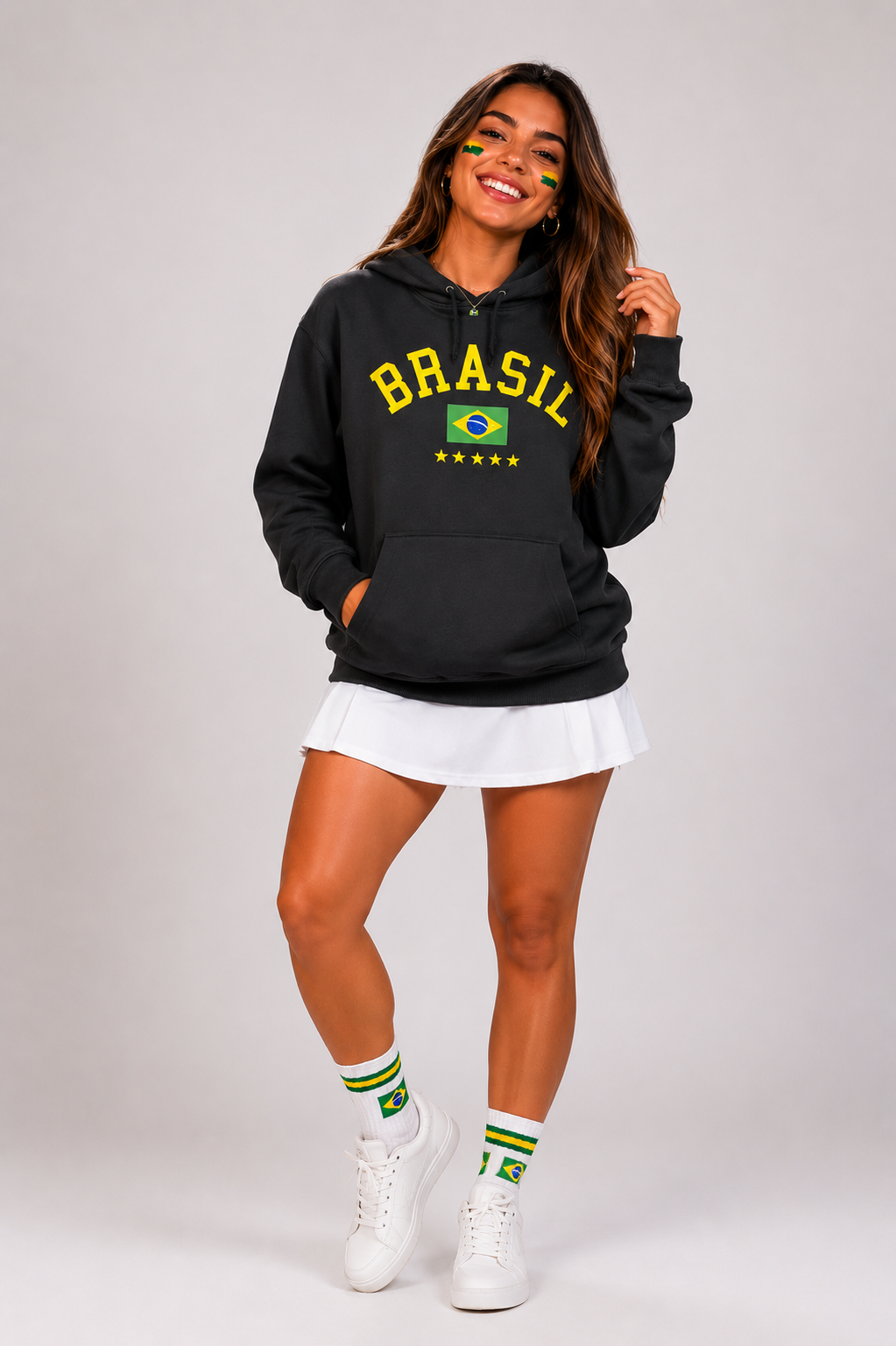 Blusão moletom canguru Brasil