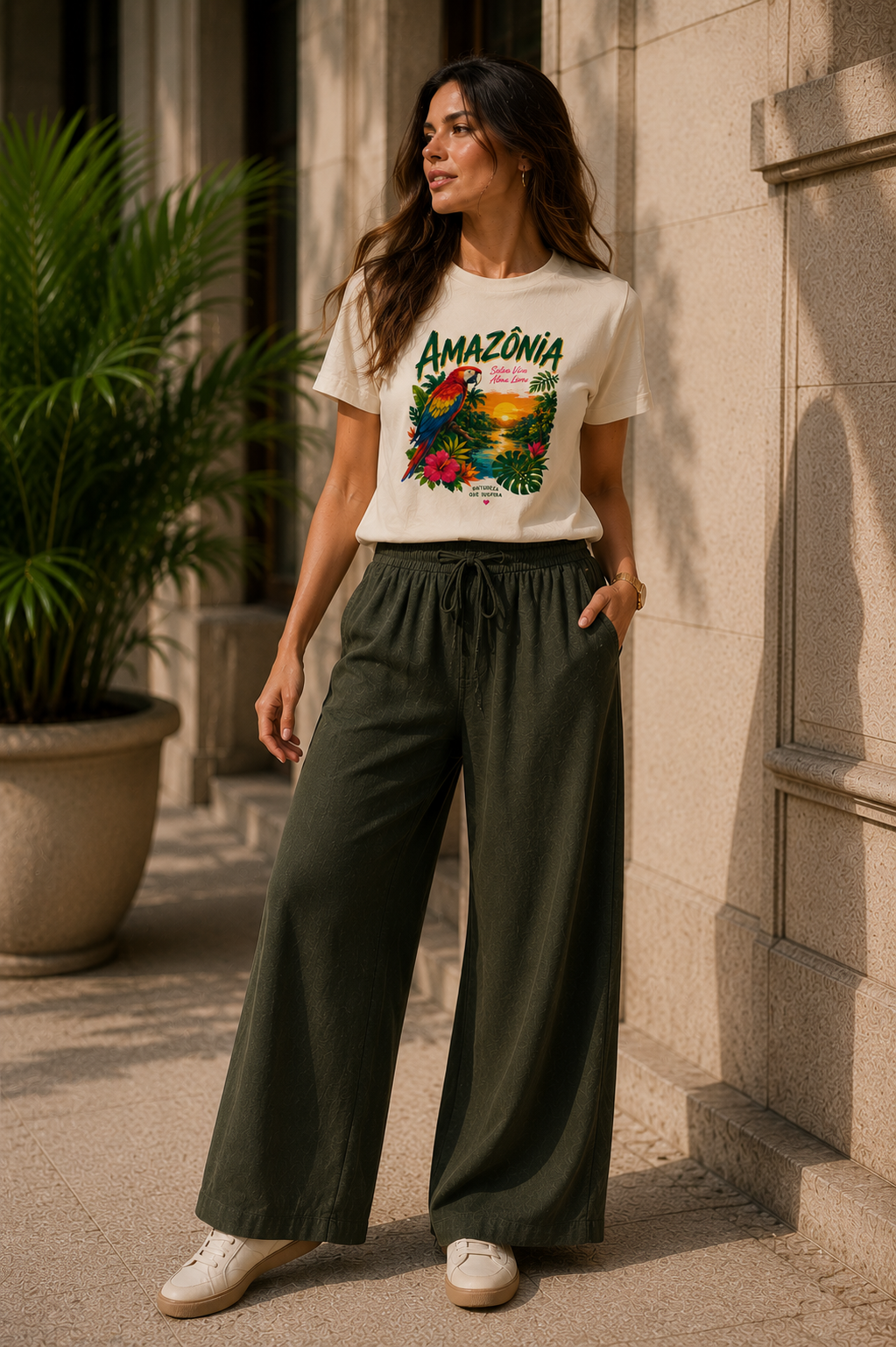 Blusa algodão Amazônia