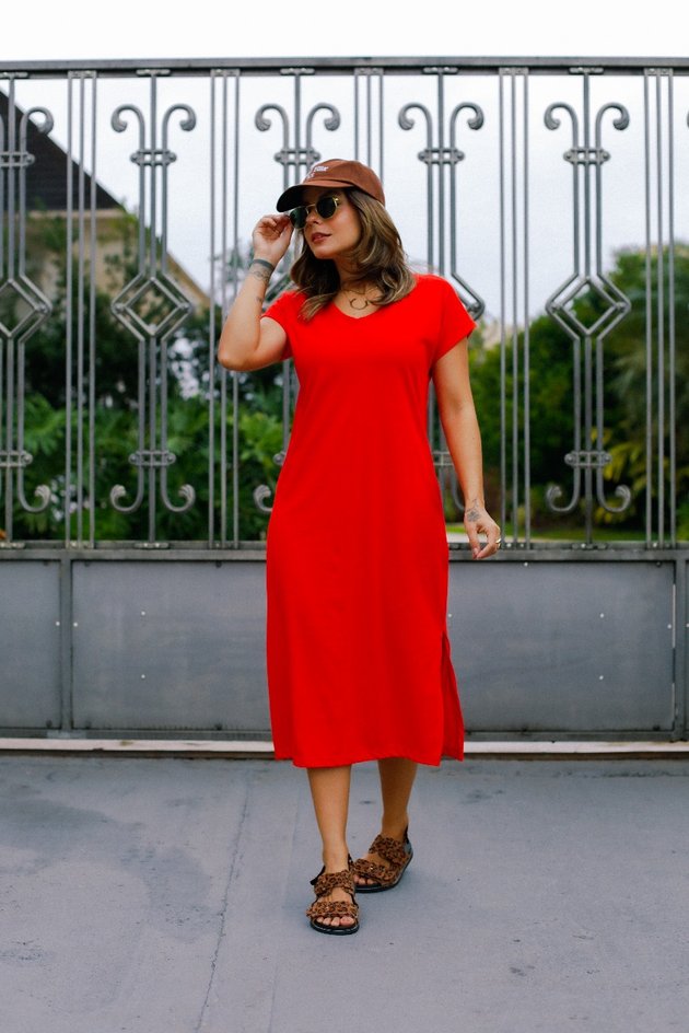 Vestido Midi Gola v Raissa