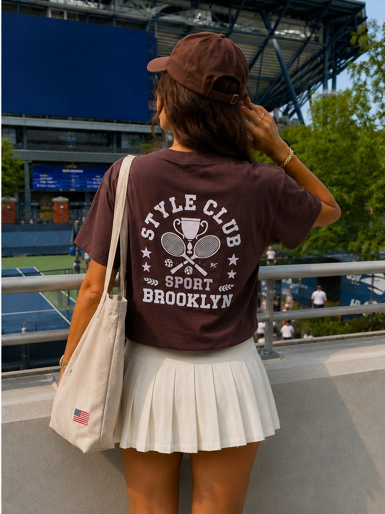 Blusa algodão NYC style tennis