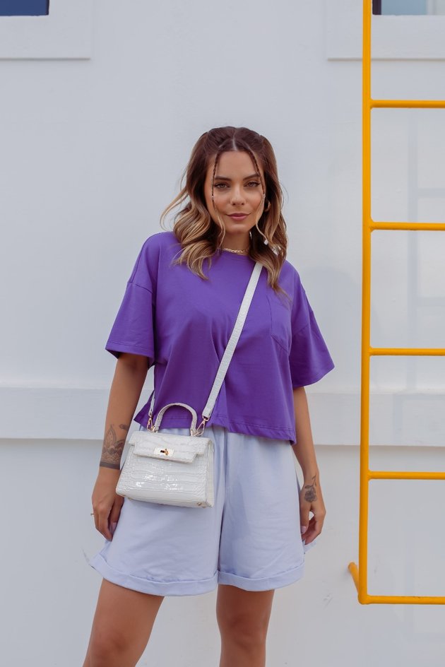 Blusa Cropped Bolso Cindy