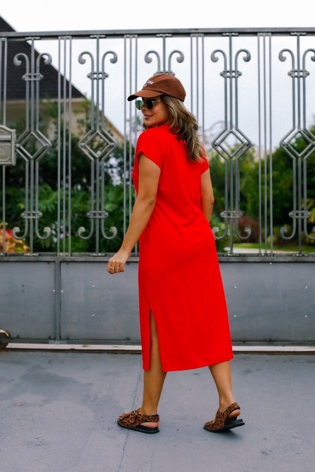 Vestido Midi Gola v Raissa