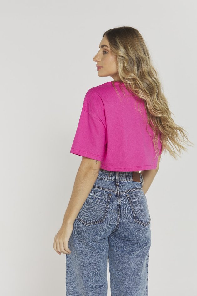 Blusa Cropped de Algodão New Port Any