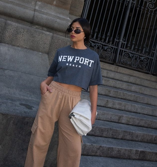 Blusa Cropped de Algodão New Port Any