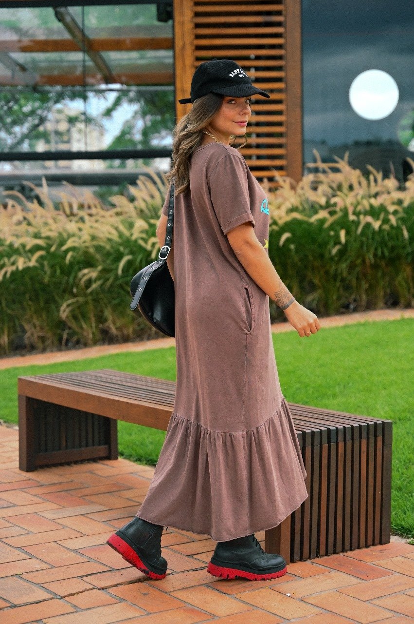 Vestido midi Taina