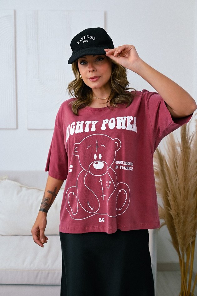 Blusa Oversized Algodão Bear