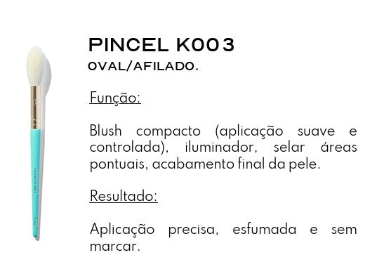 Pincel Oval/ Afilado K003