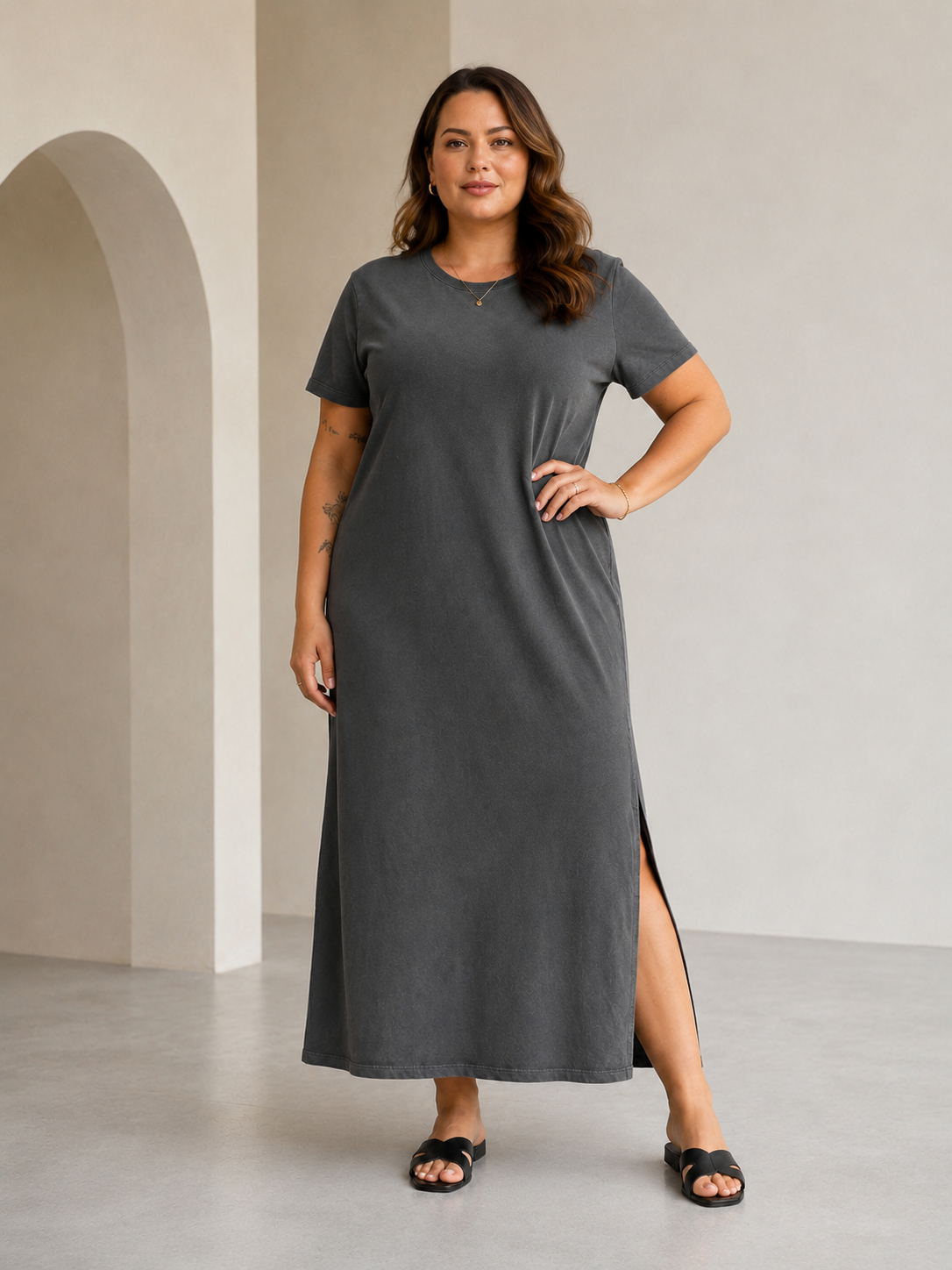 Vestido algodão Tereza PLUS