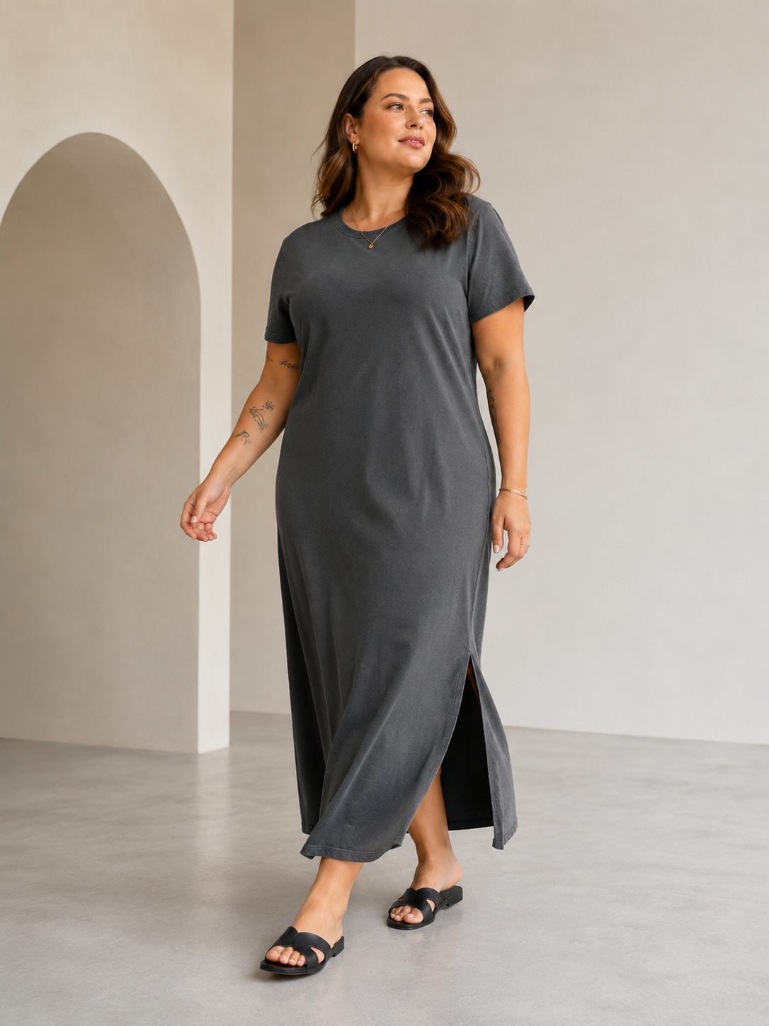 Vestido algodão Tereza PLUS