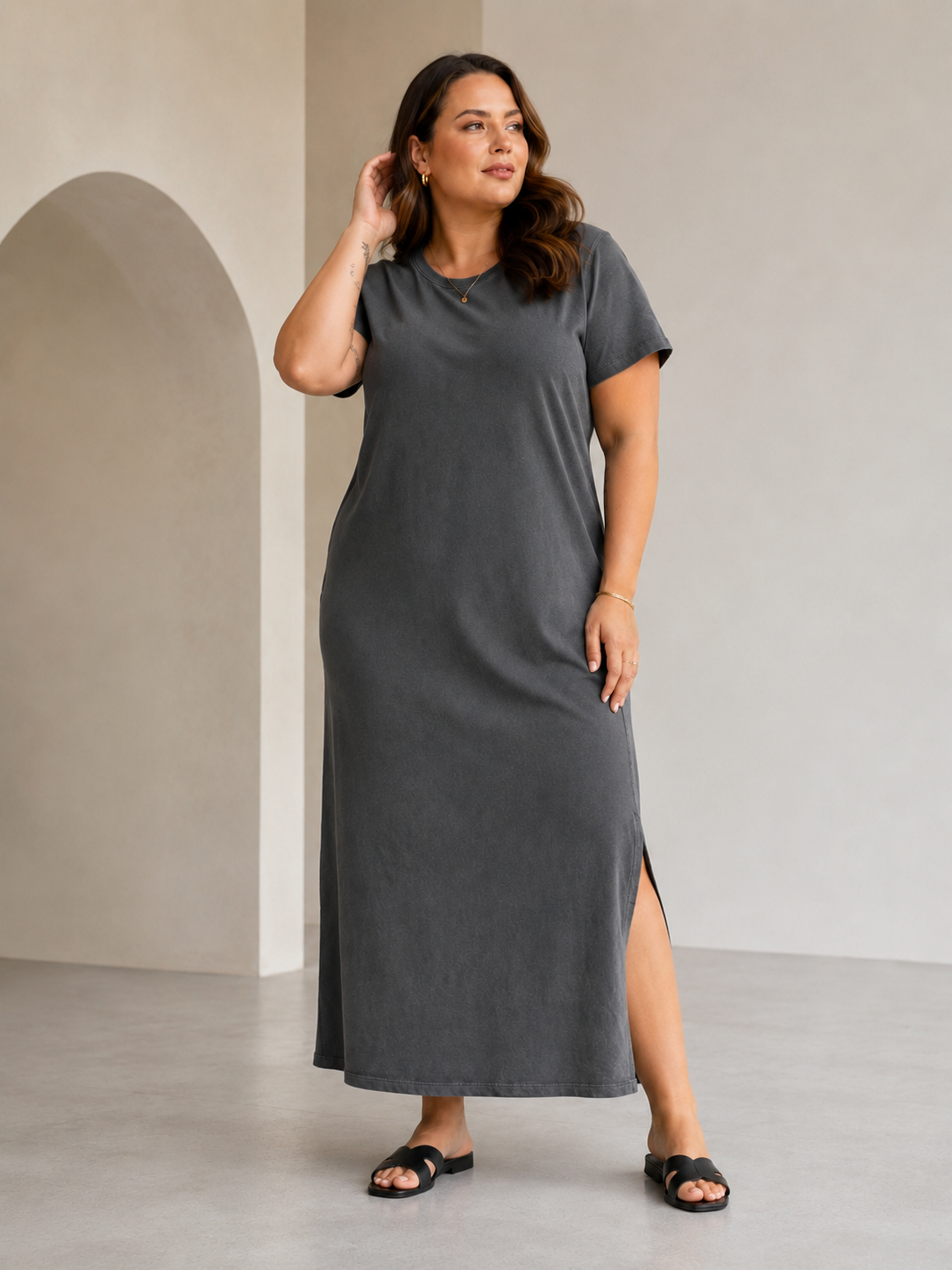 Vestido algodão Tereza PLUS