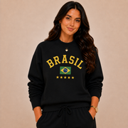 Moletom peluciado Brasil