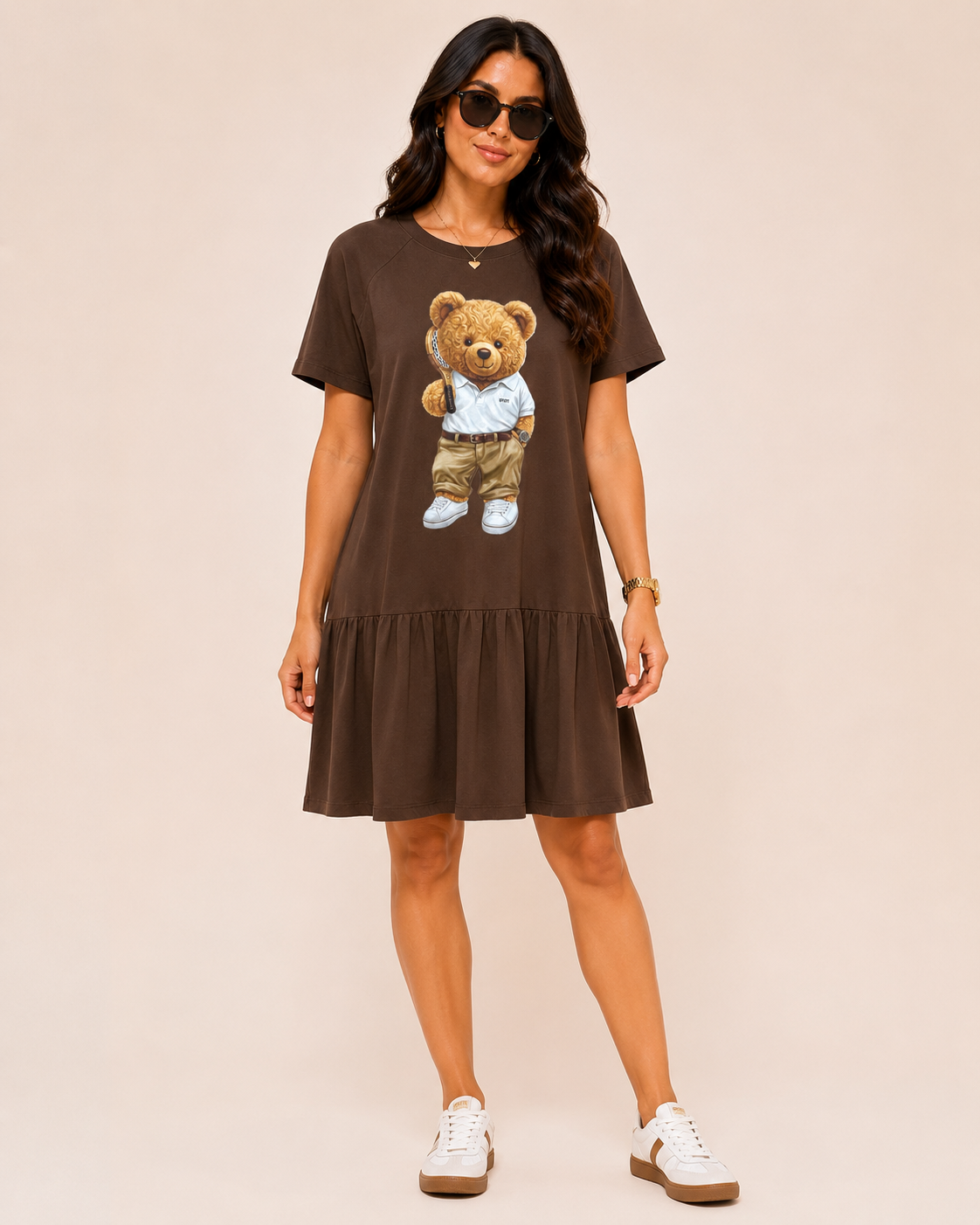 Vestido curto Urso Tennis Club