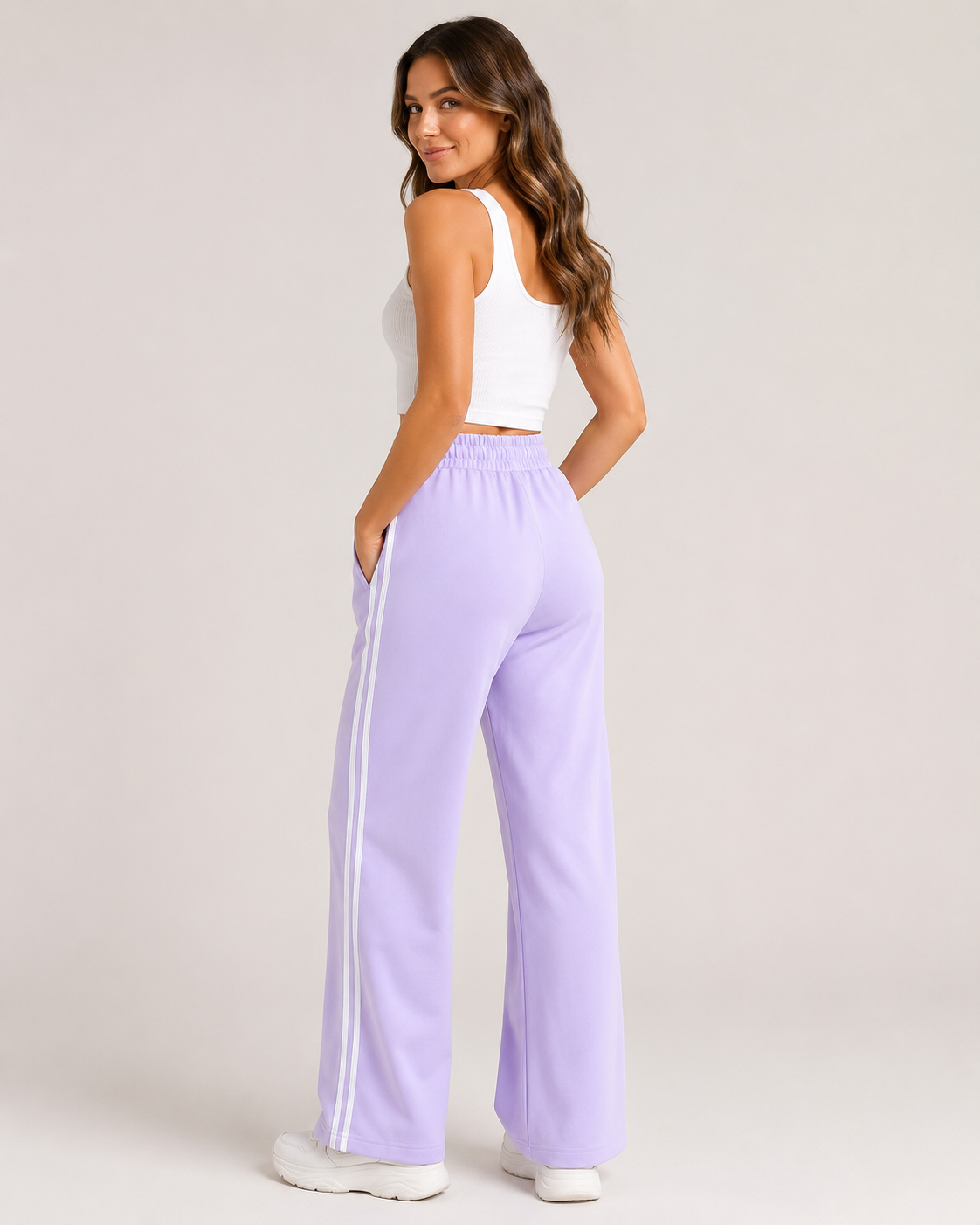 Calça moletinho sem felpa Track Pants Brianna