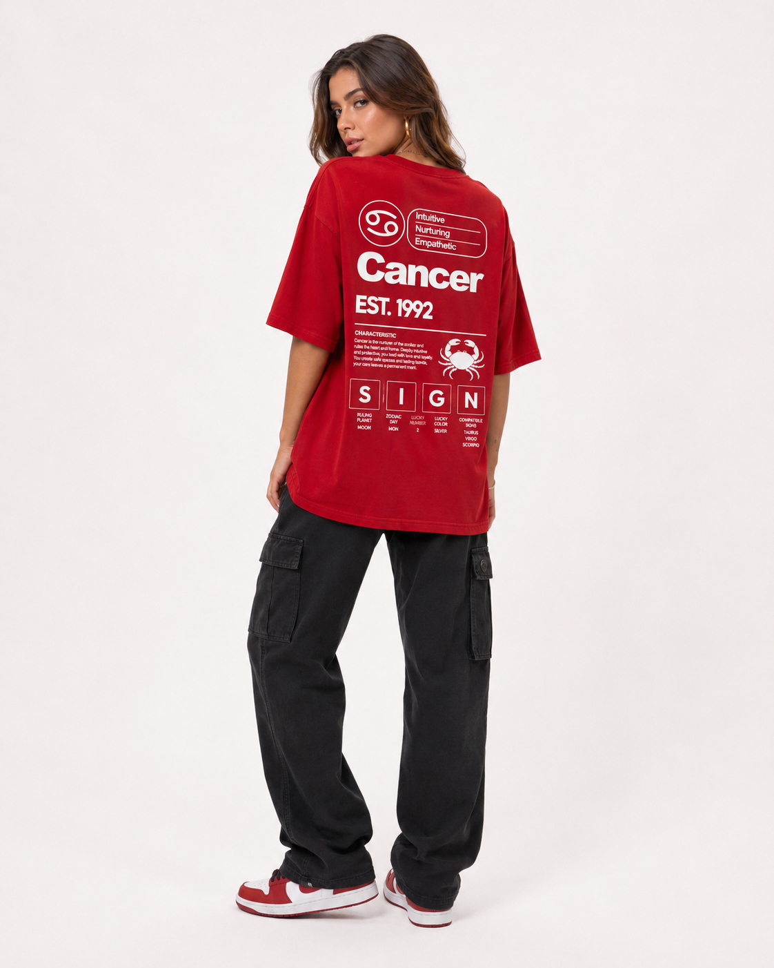 Camiseta Oversized Câncer
