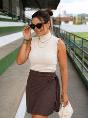 Saia Envelope Curta Bruna