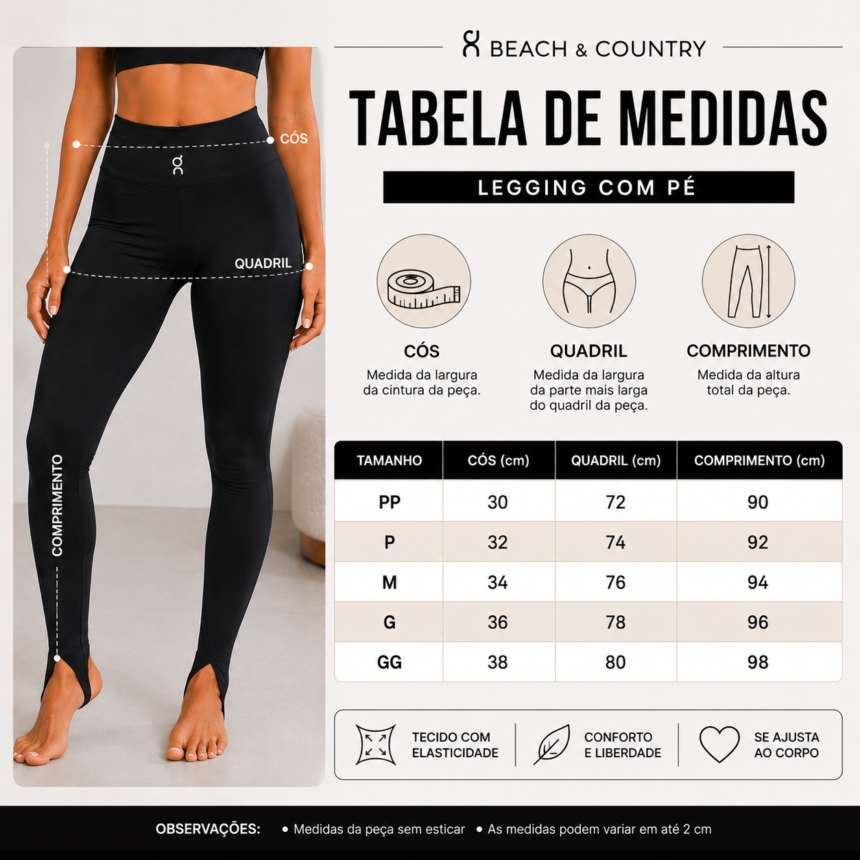 Calça Feminina Legging Fuseau Skinny de Pezinho Peluciada Zero Transparência Cintura Alta