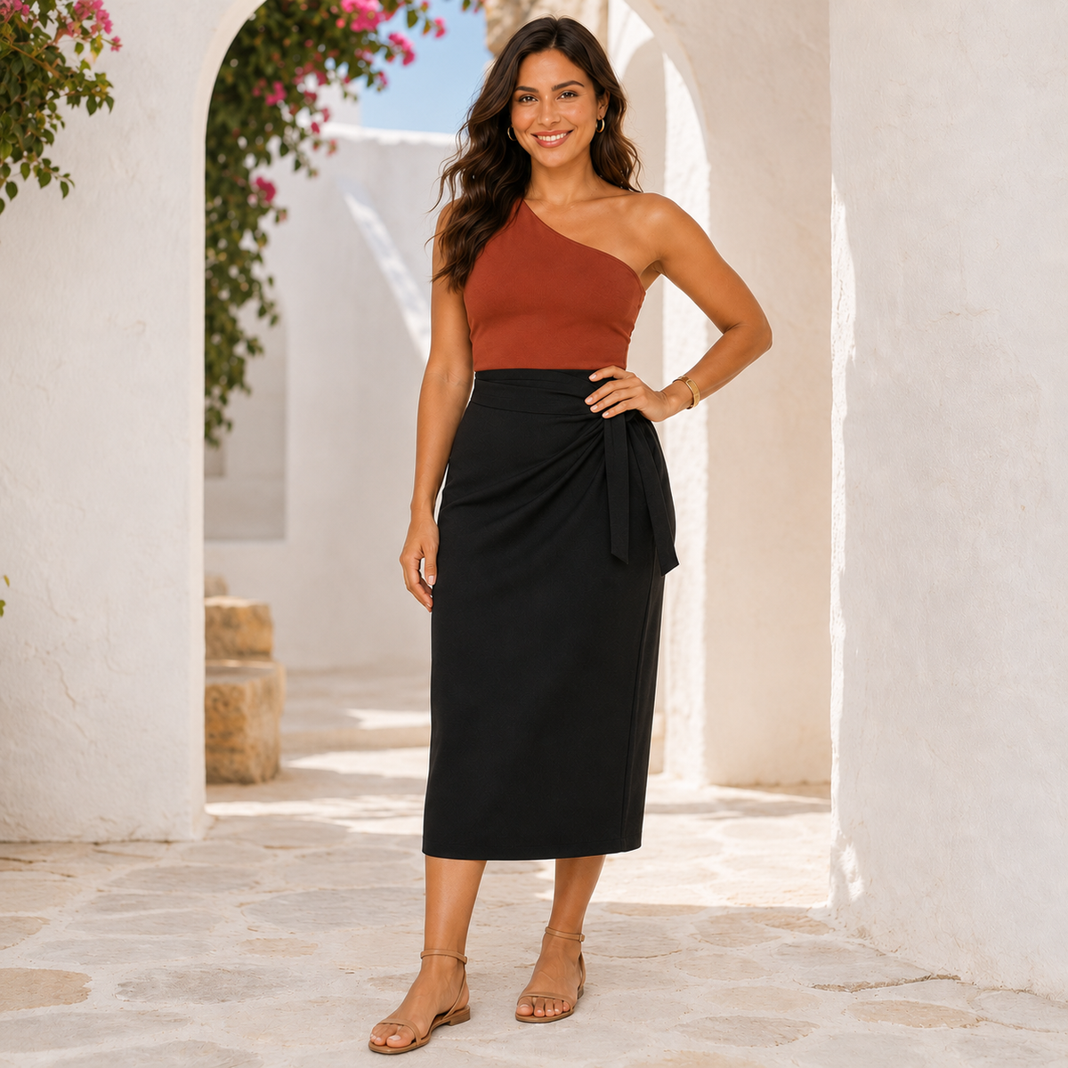 Saia Envelope Midi Brunna