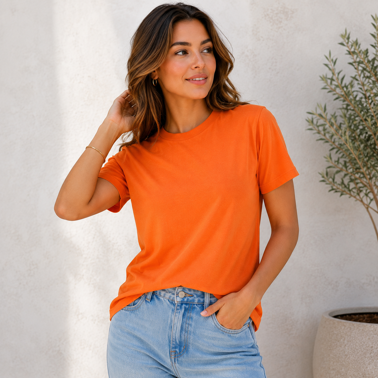 Tshirt Clássica Malha Algodão Premium Thais