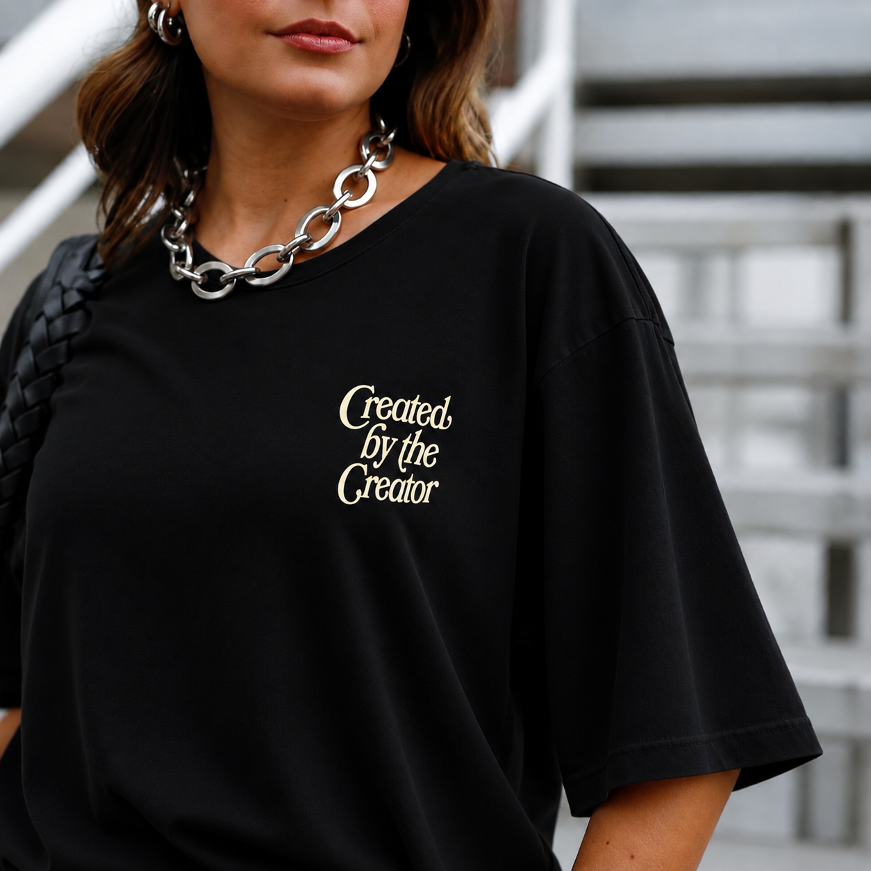 Camiseta Feminina Oversized Gospel Cristã 100% Algodão – Escolha a Estampa