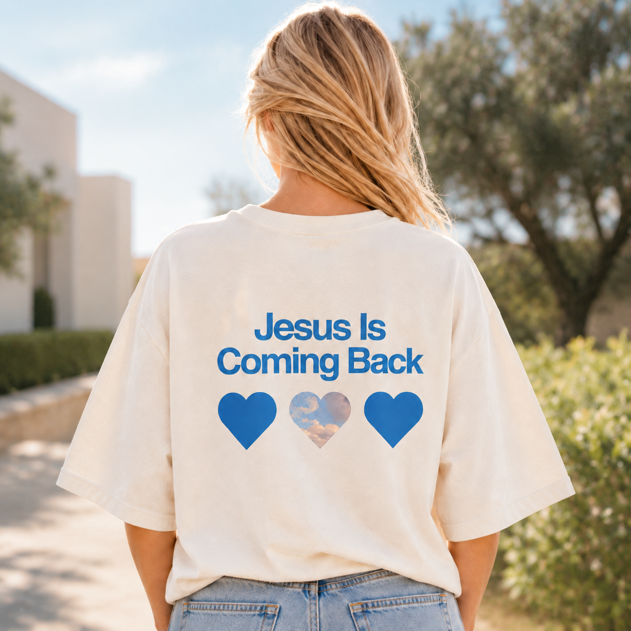 Camiseta Feminina Oversized Gospel Cristã 100% Algodão – Escolha a Estampa