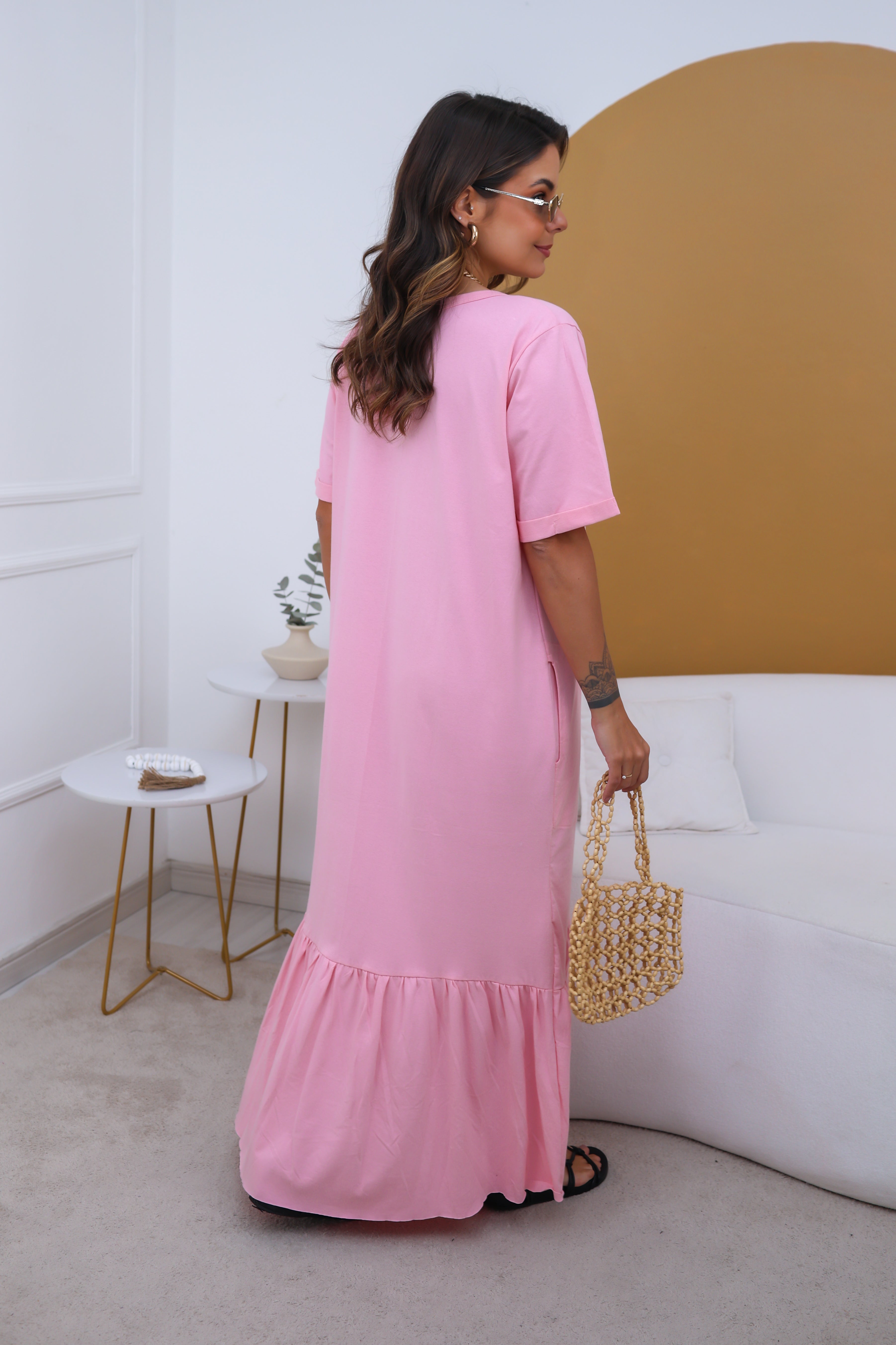 Vestido Midi Lagosta