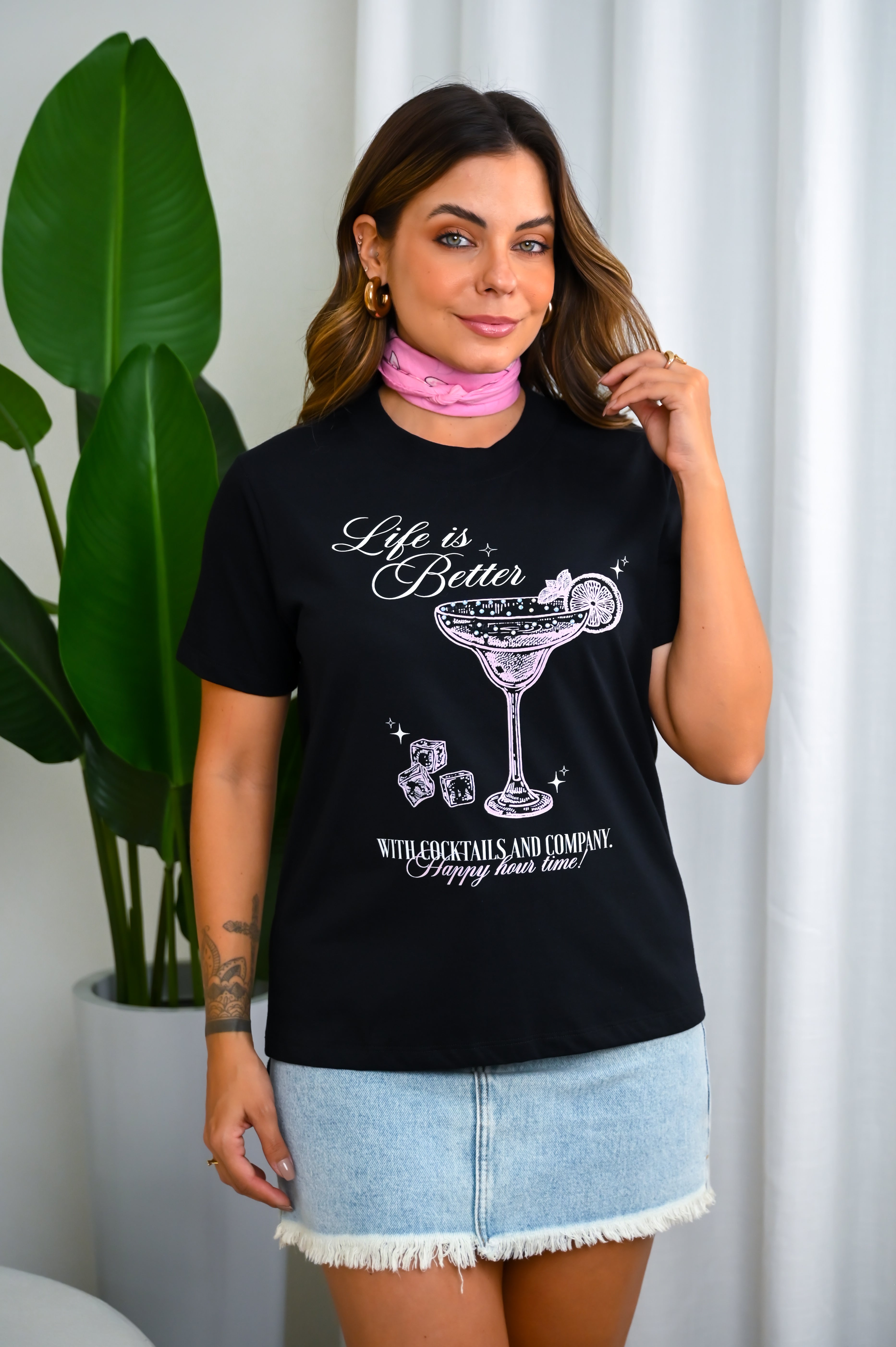 Blusa Algodão Happy Hour