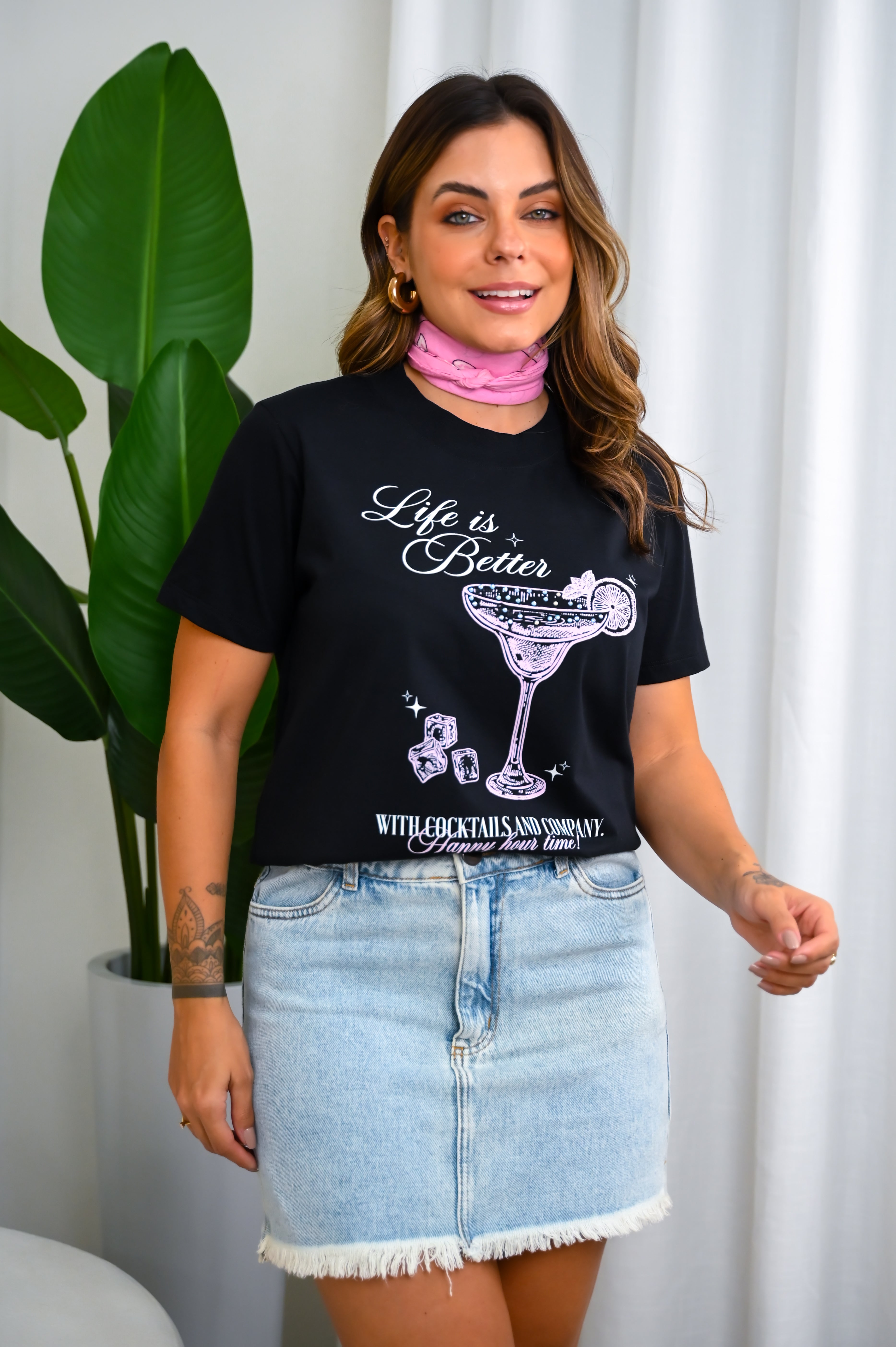 Blusa Algodão Happy Hour