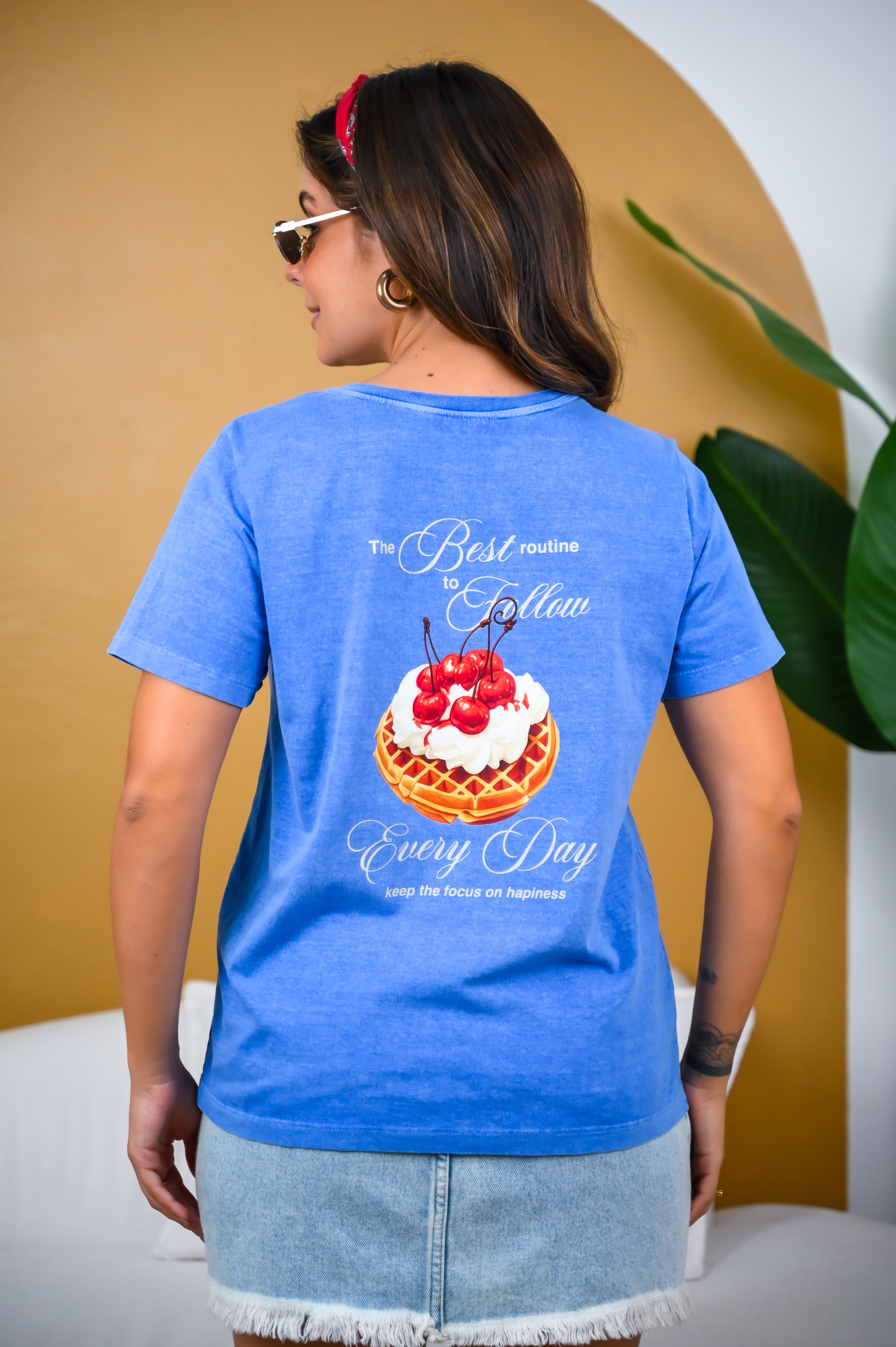 Blusa Cherry Waffle