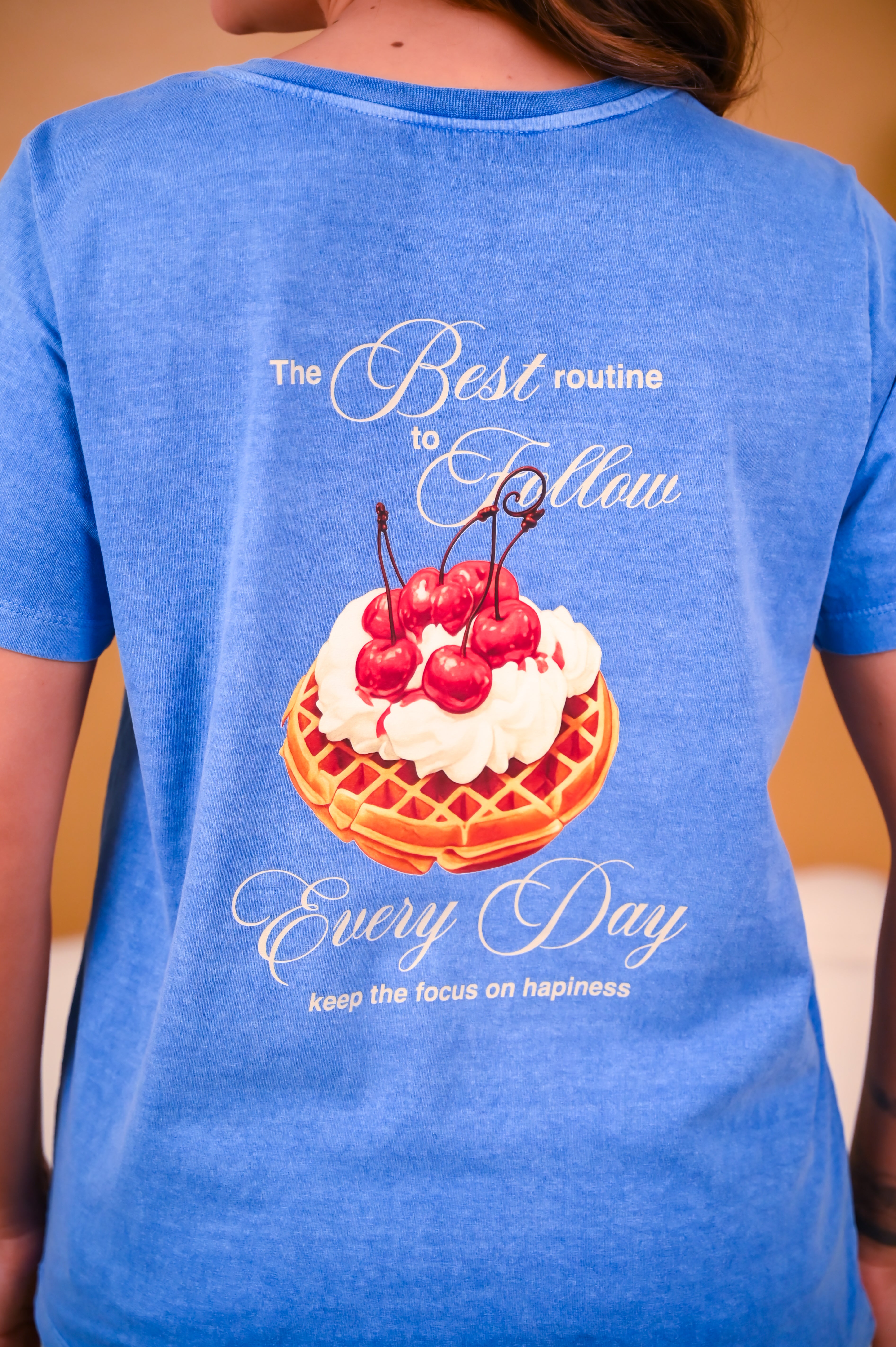 Blusa Cherry Waffle