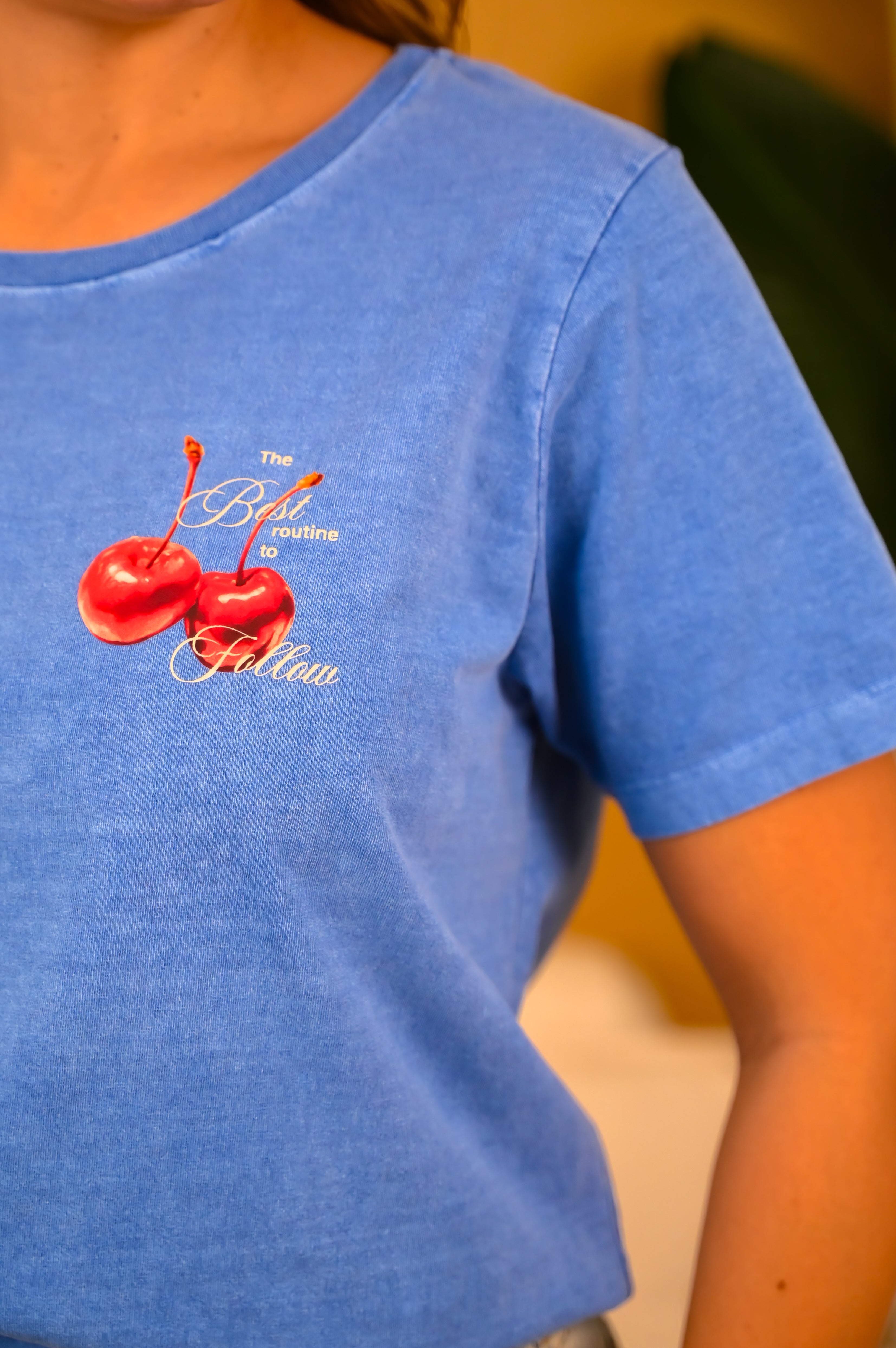 Blusa Cherry Waffle
