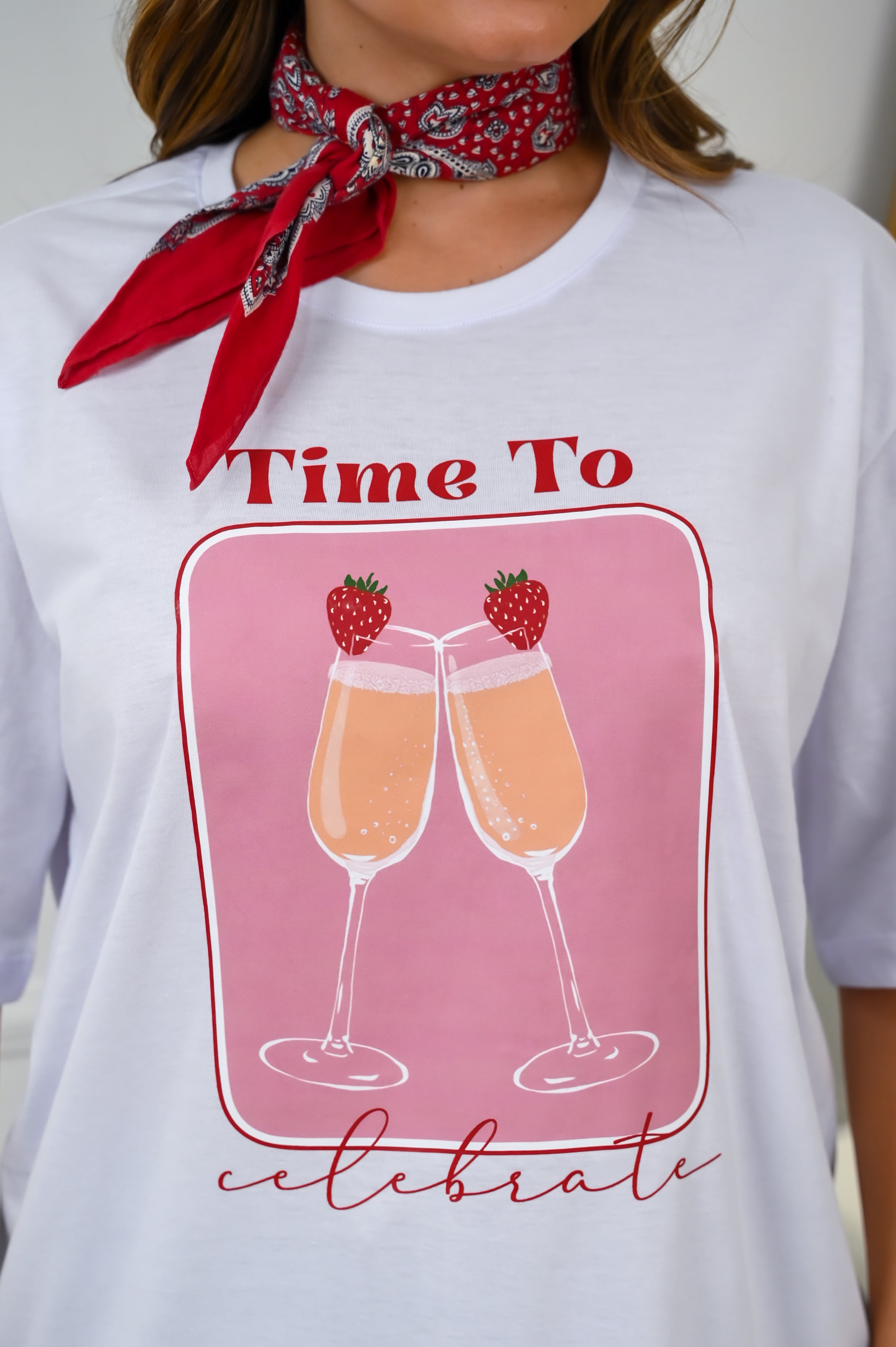 Camiseta Oversized Algodão Time to Celebrate