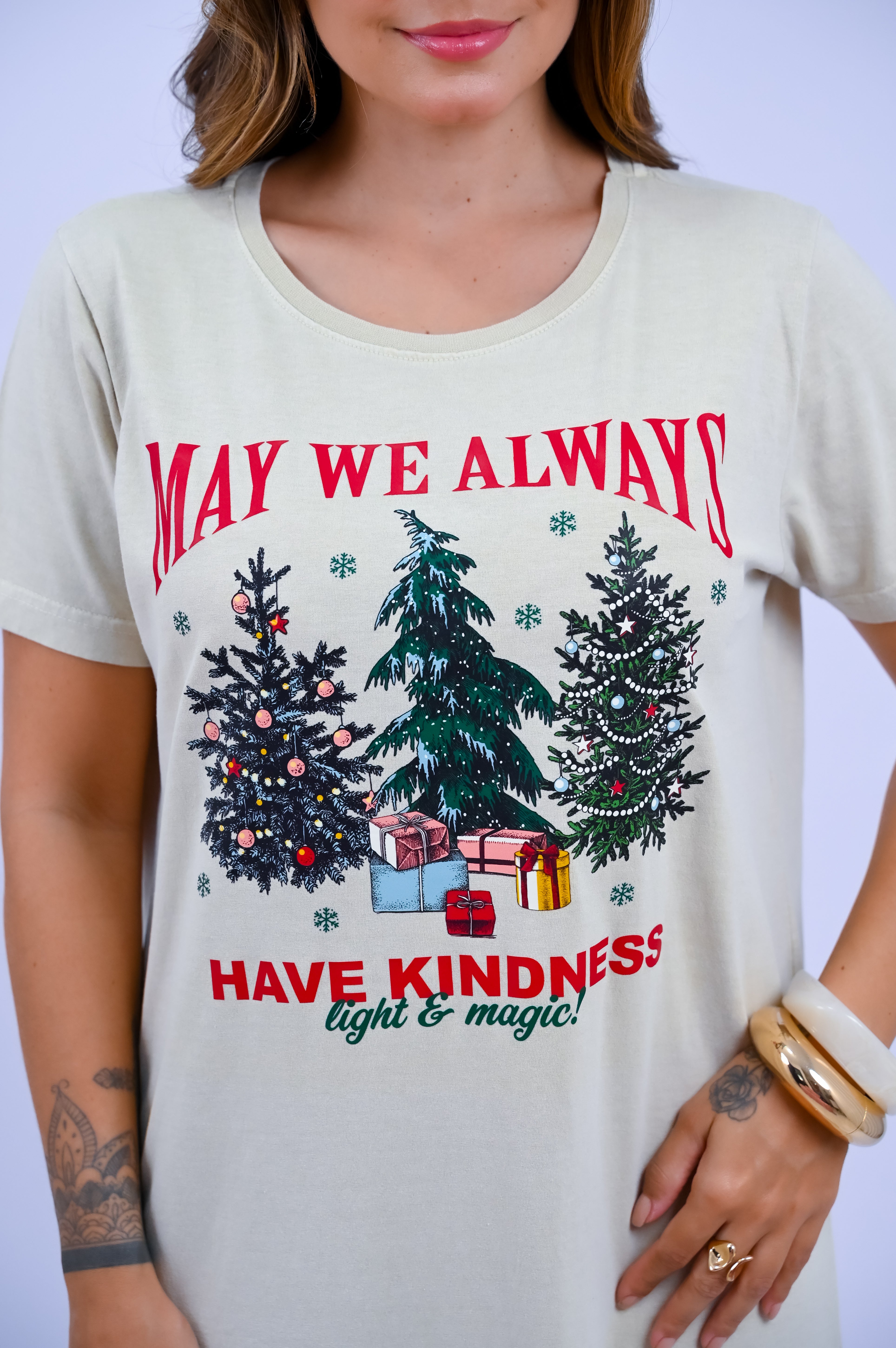 Vestido Estonado Christmas Kindness