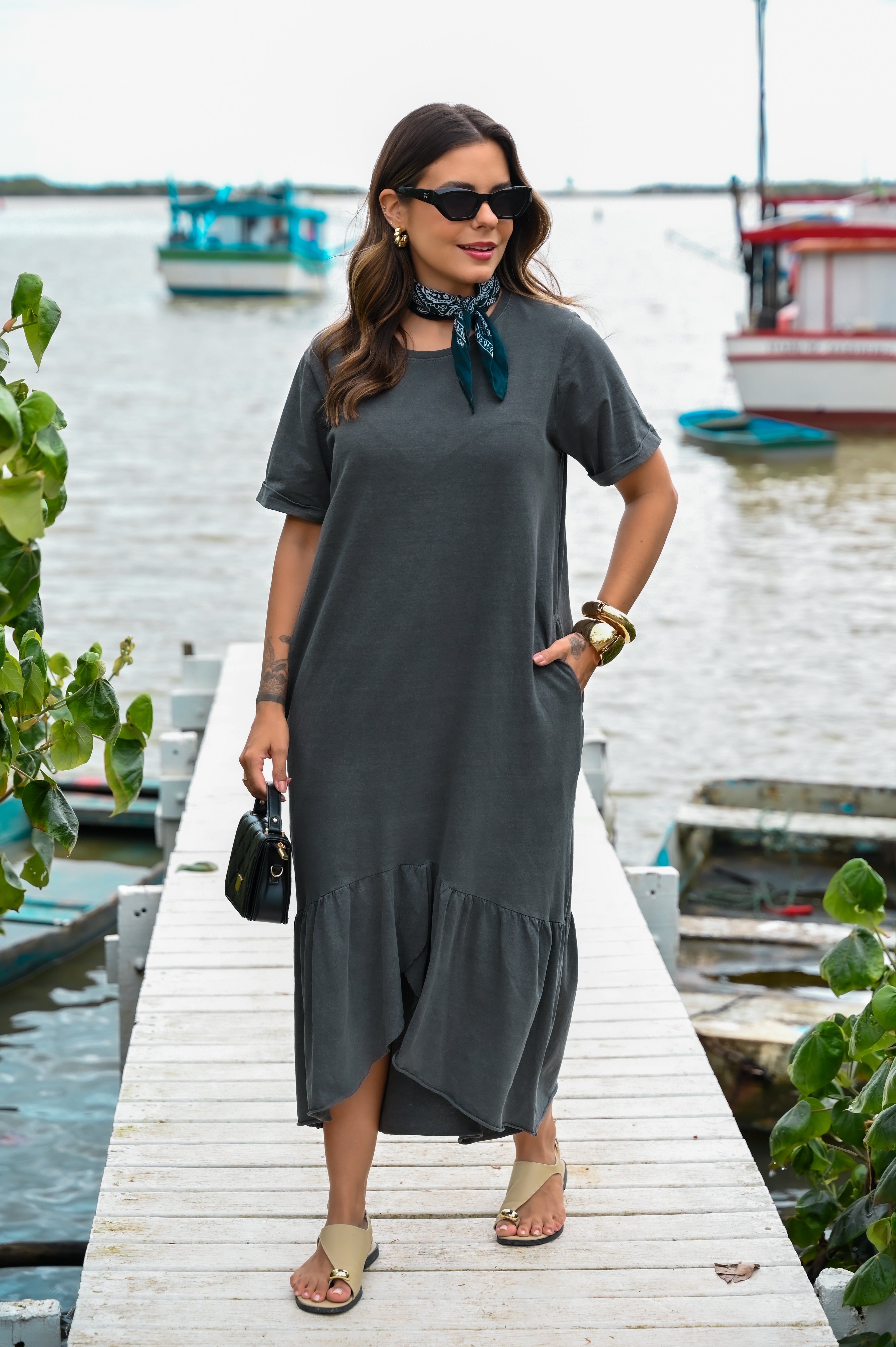 Vestido midi Greece