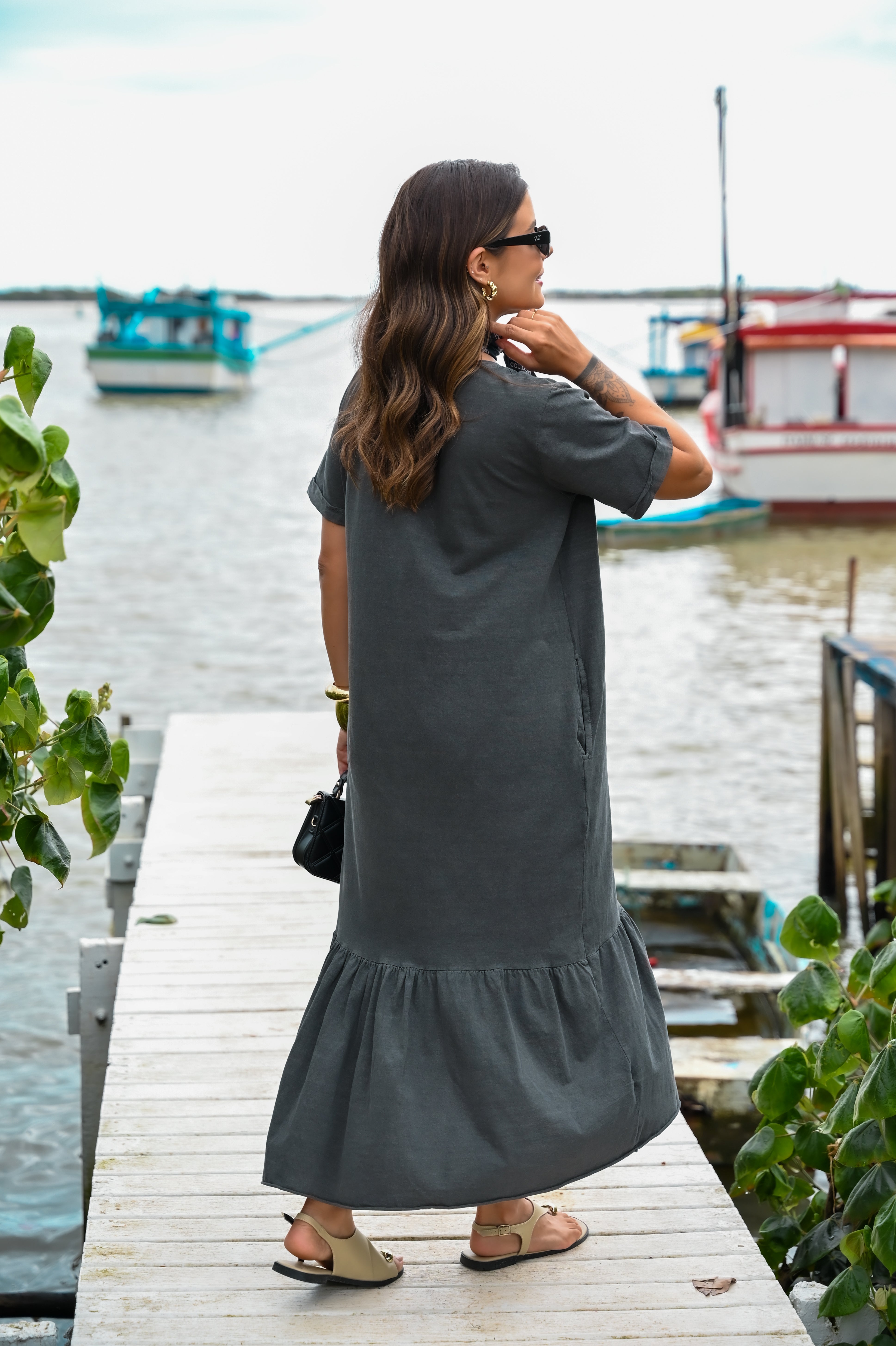 Vestido midi Greece