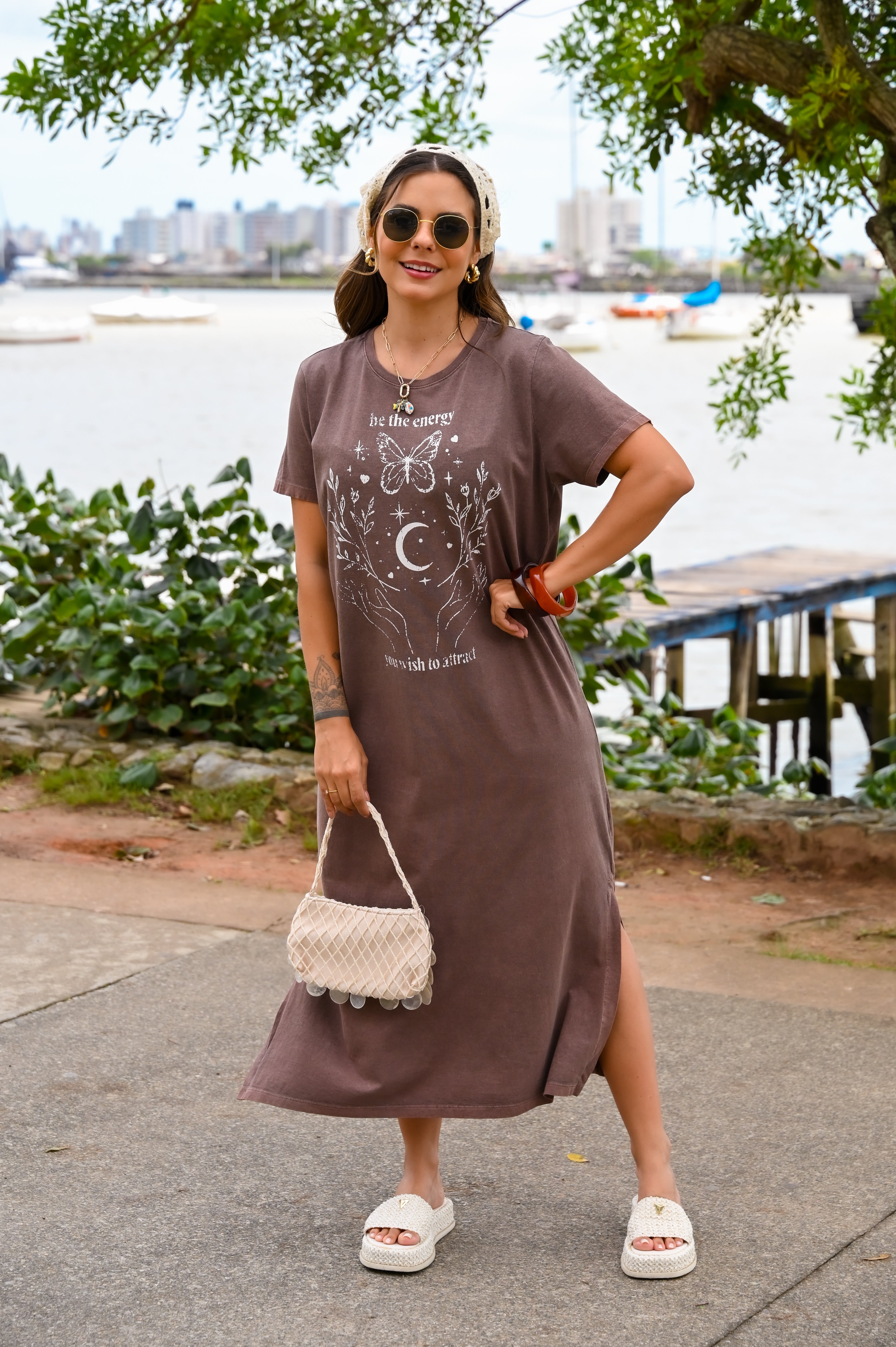 Vestido midi Sabrina
