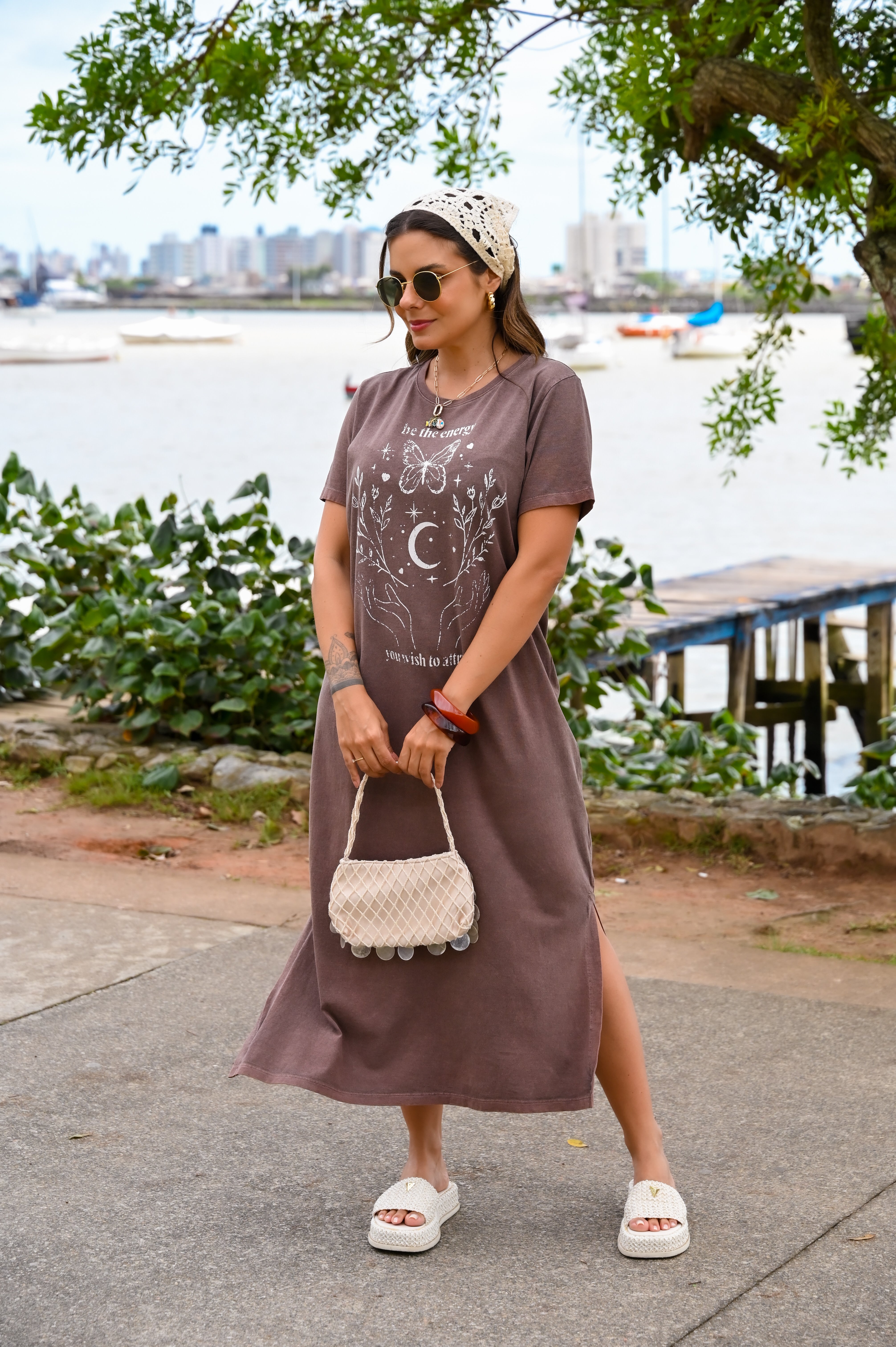 Vestido midi Sabrina