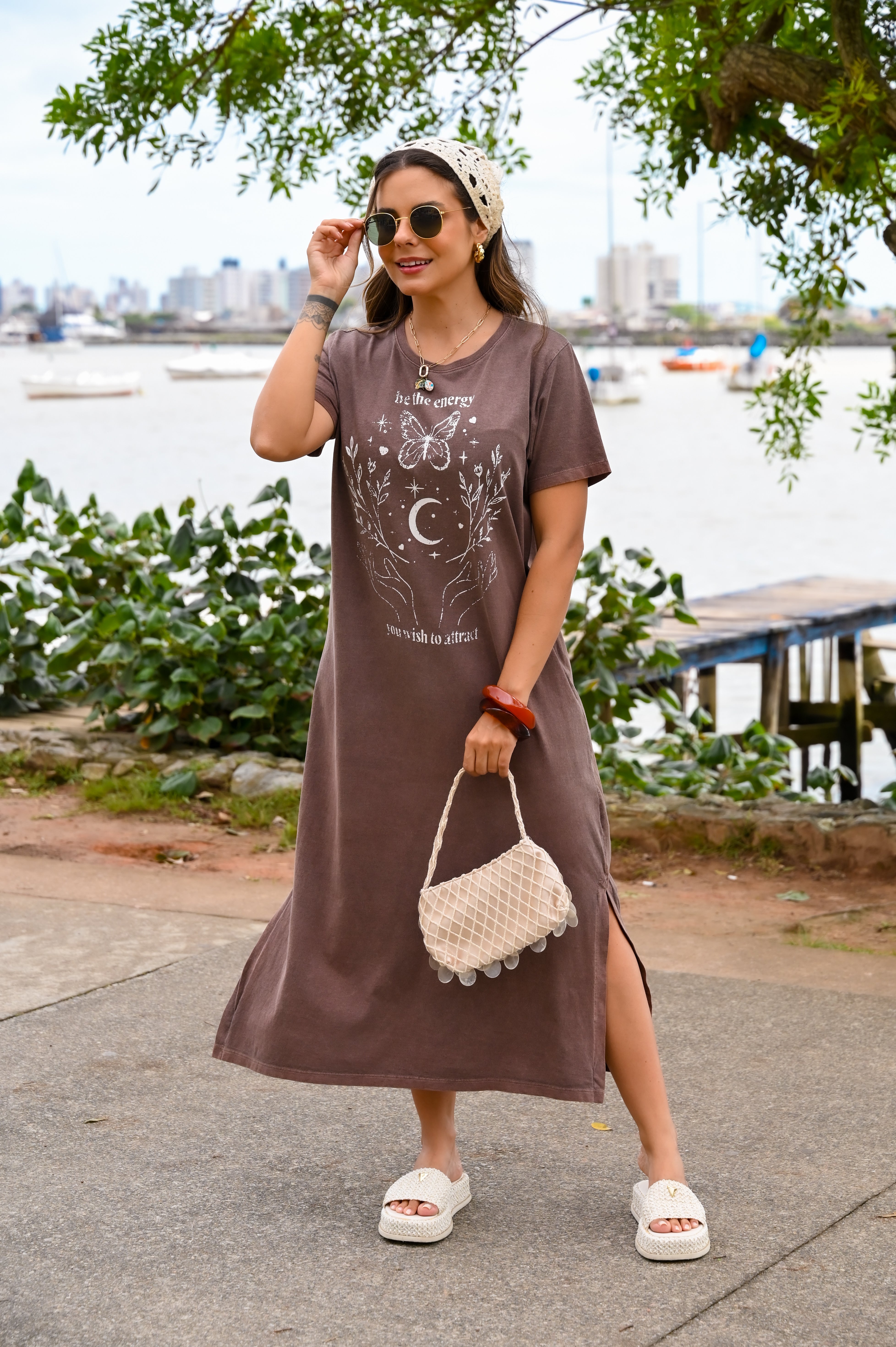 Vestido midi Sabrina