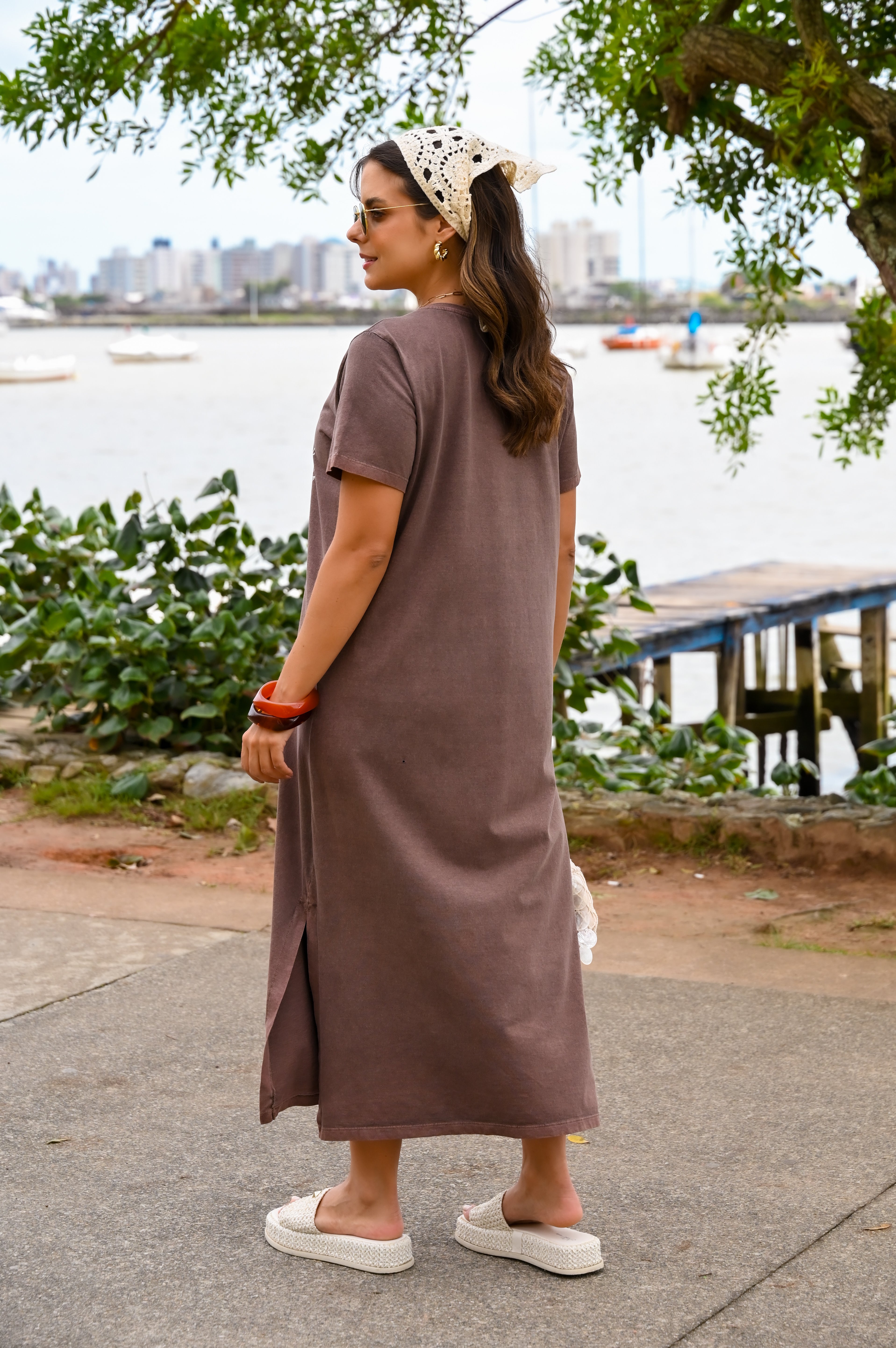 Vestido midi Sabrina
