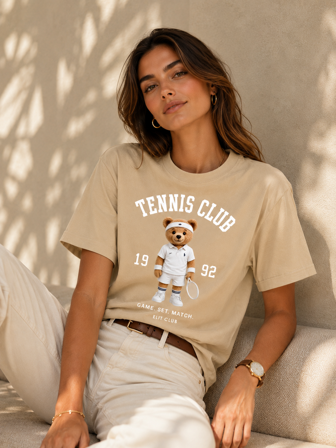 Blusa algodão Urso Tennis Club