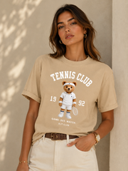 Blusa algodão Urso Tennis Club