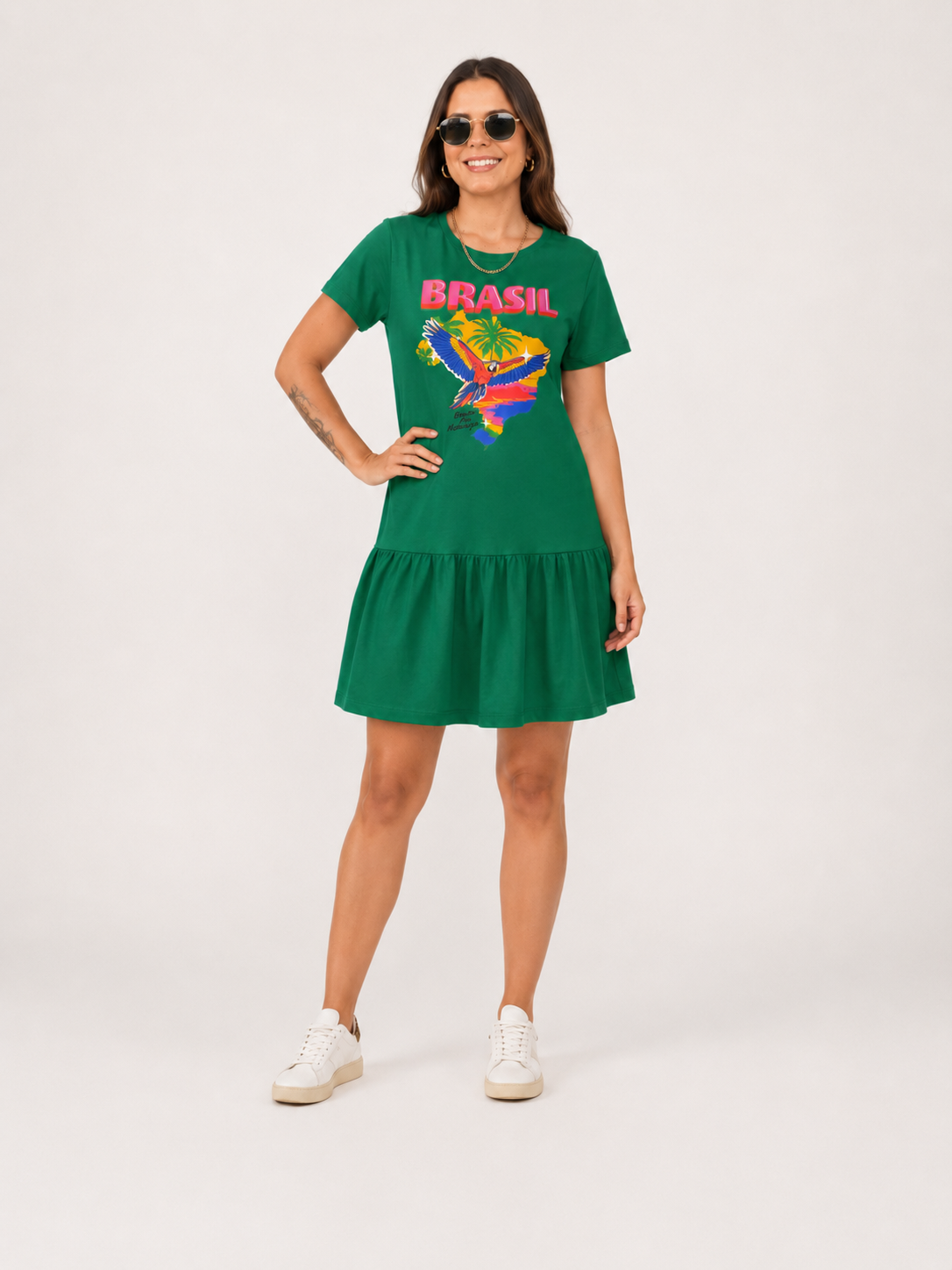 Vestido curto Arara Brasil
