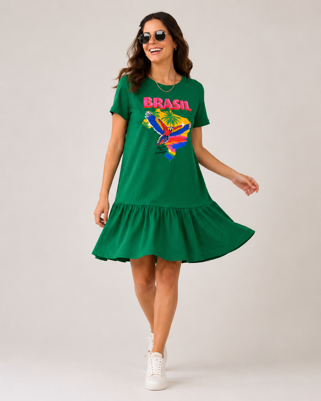 Vestido curto Arara Brasil
