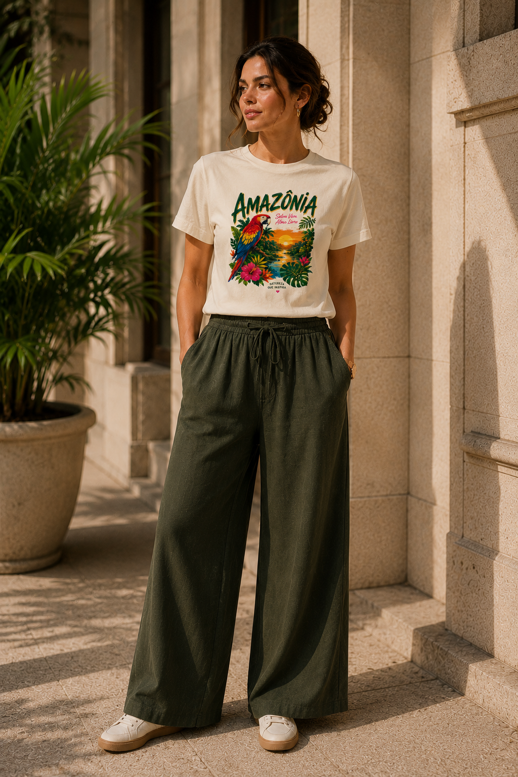 Blusa algodão Amazônia
