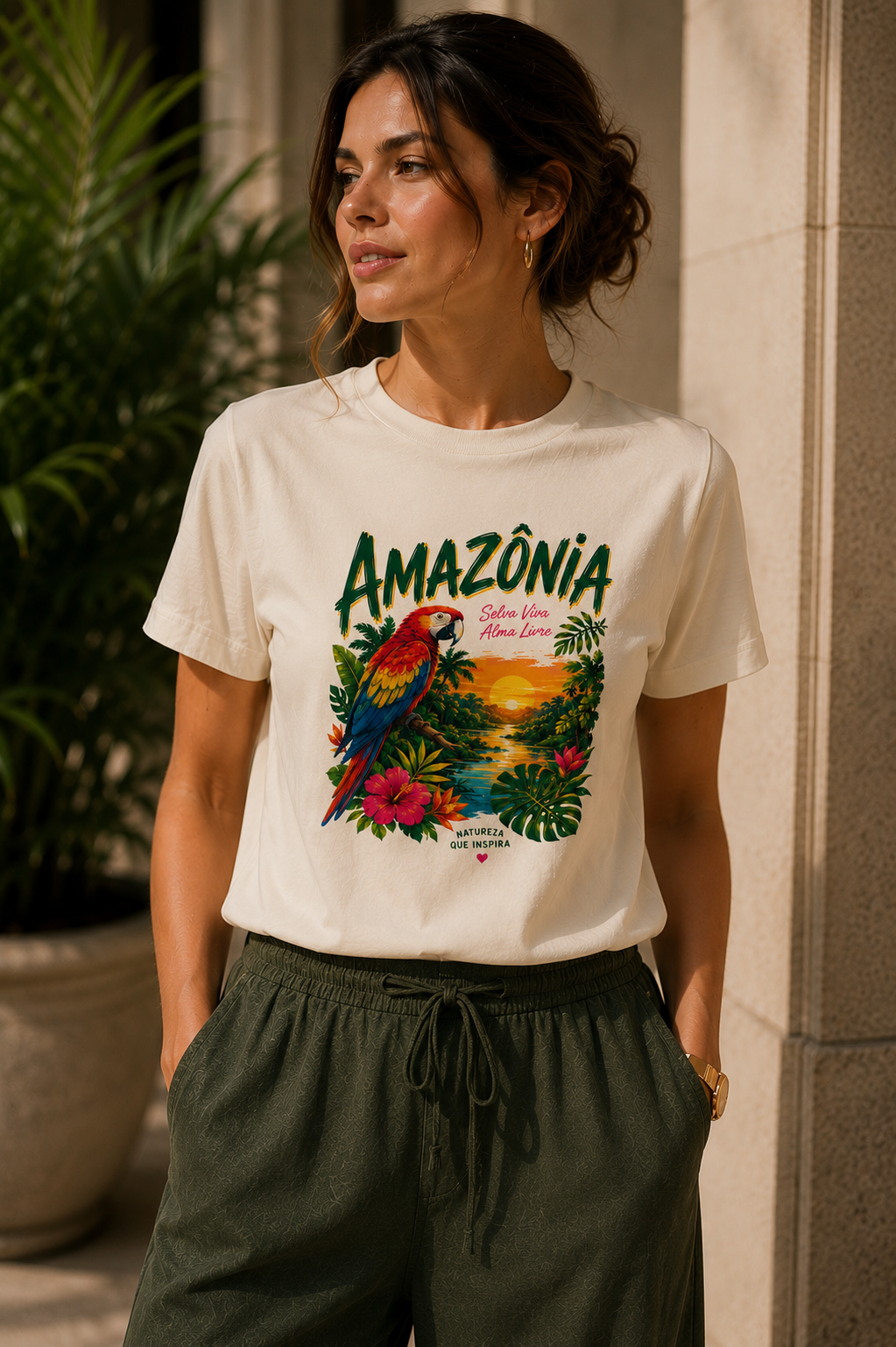 Blusa algodão Amazônia