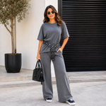 Conjunto Estonado Oversized de Moletinho Renata