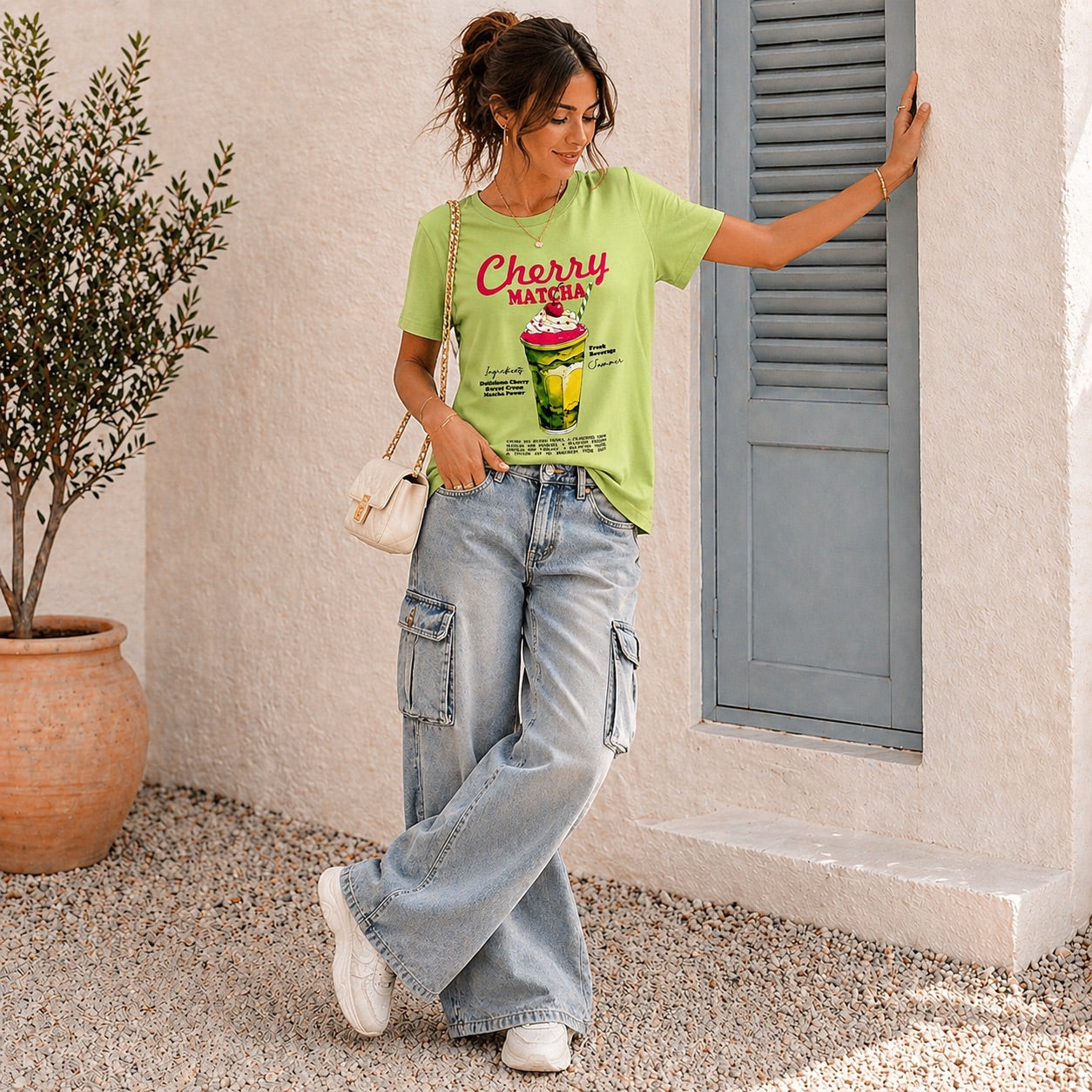 Blusa algodão Cherry