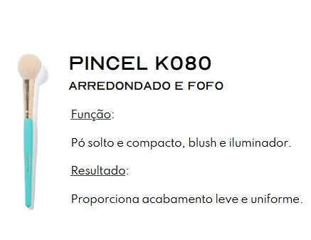 Pincel Arredondado e Fofo K080