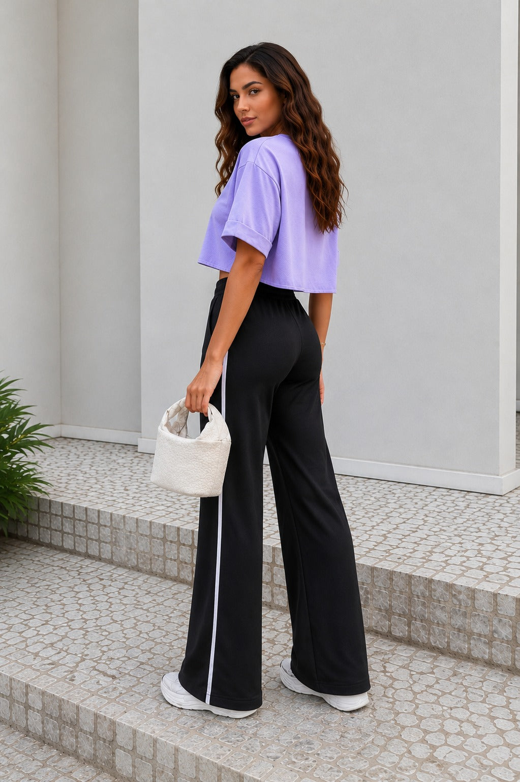 Calça moletinho Track Brianna