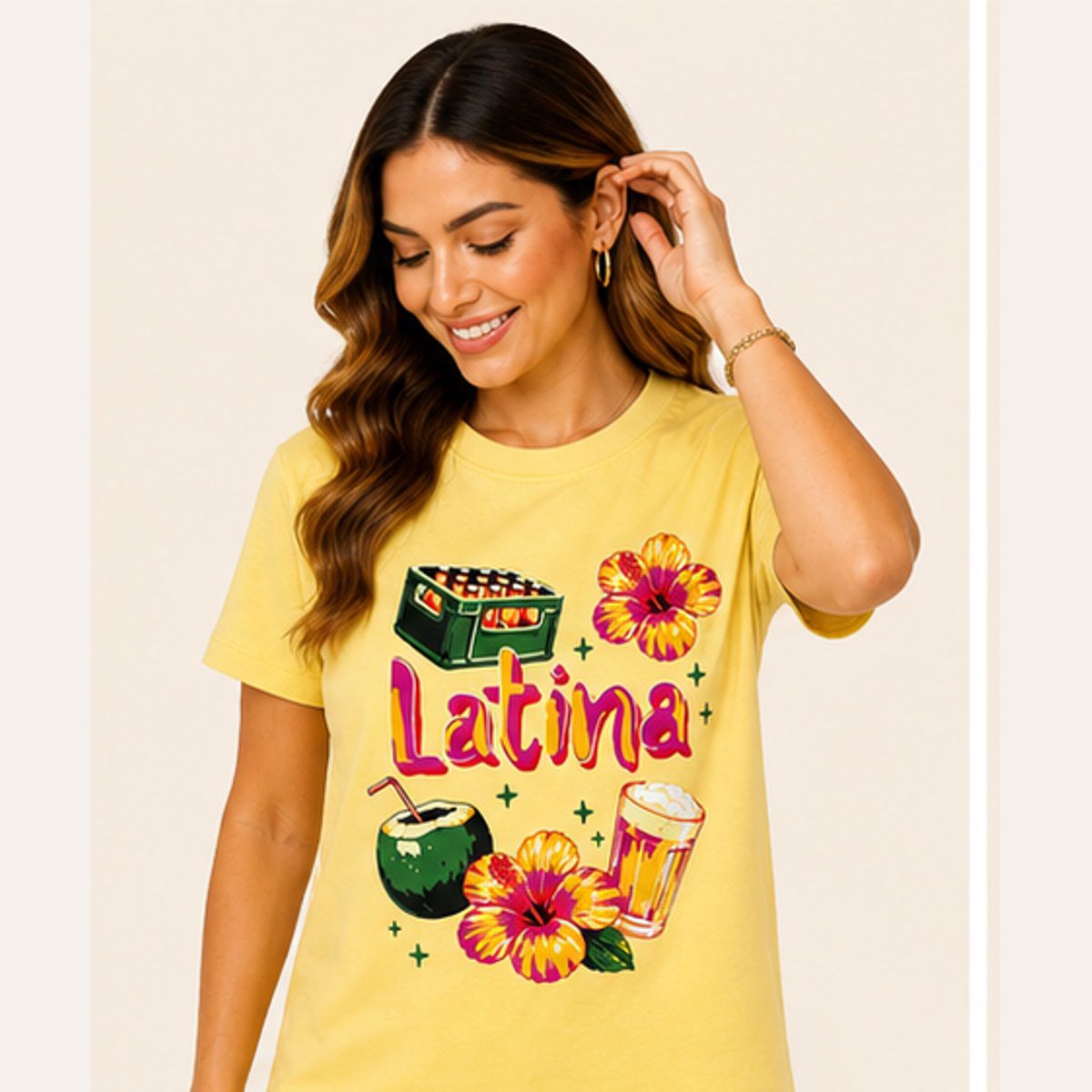 Blusa algodão Latina